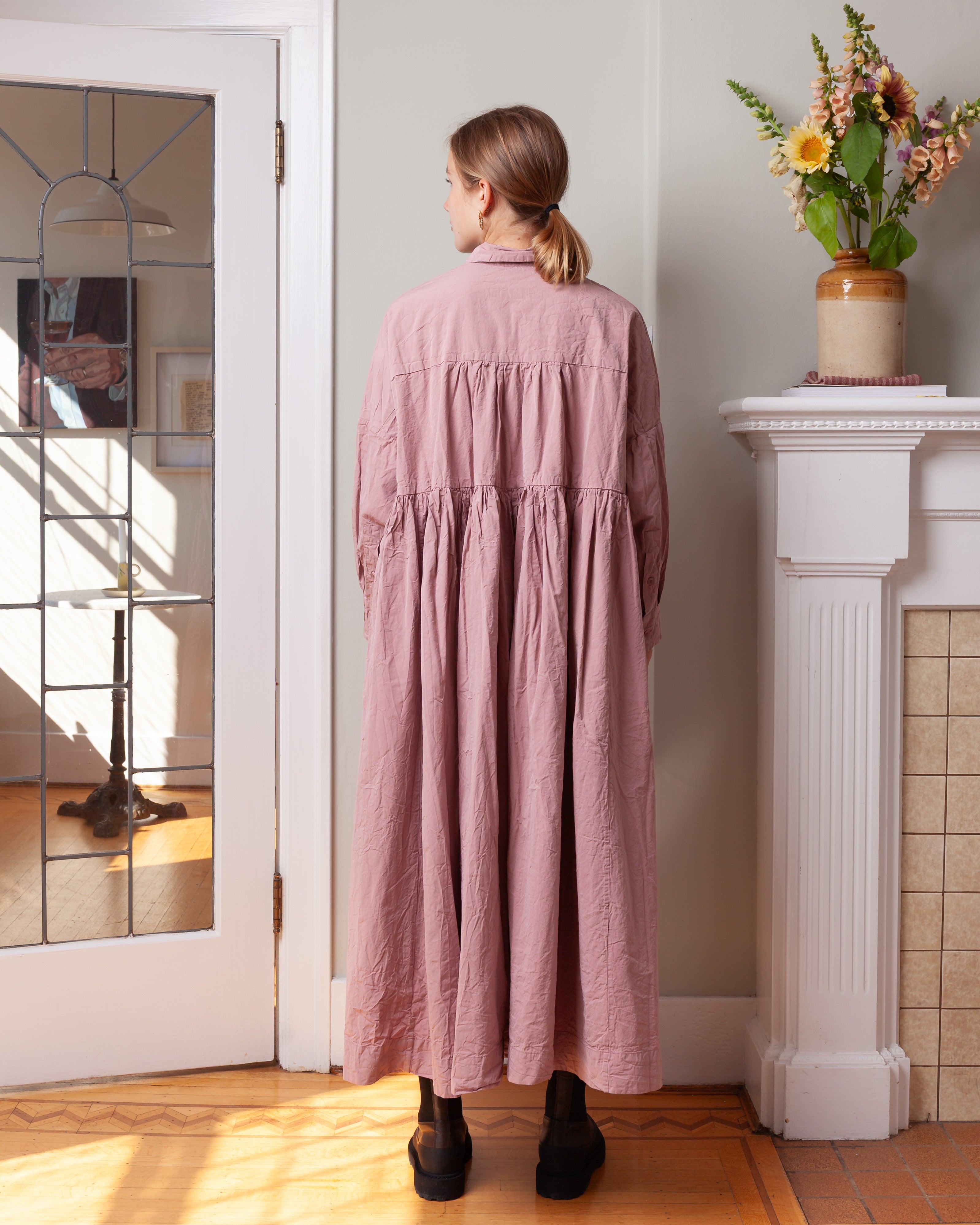 Square L.S. Dress - Paper Cot - Pink