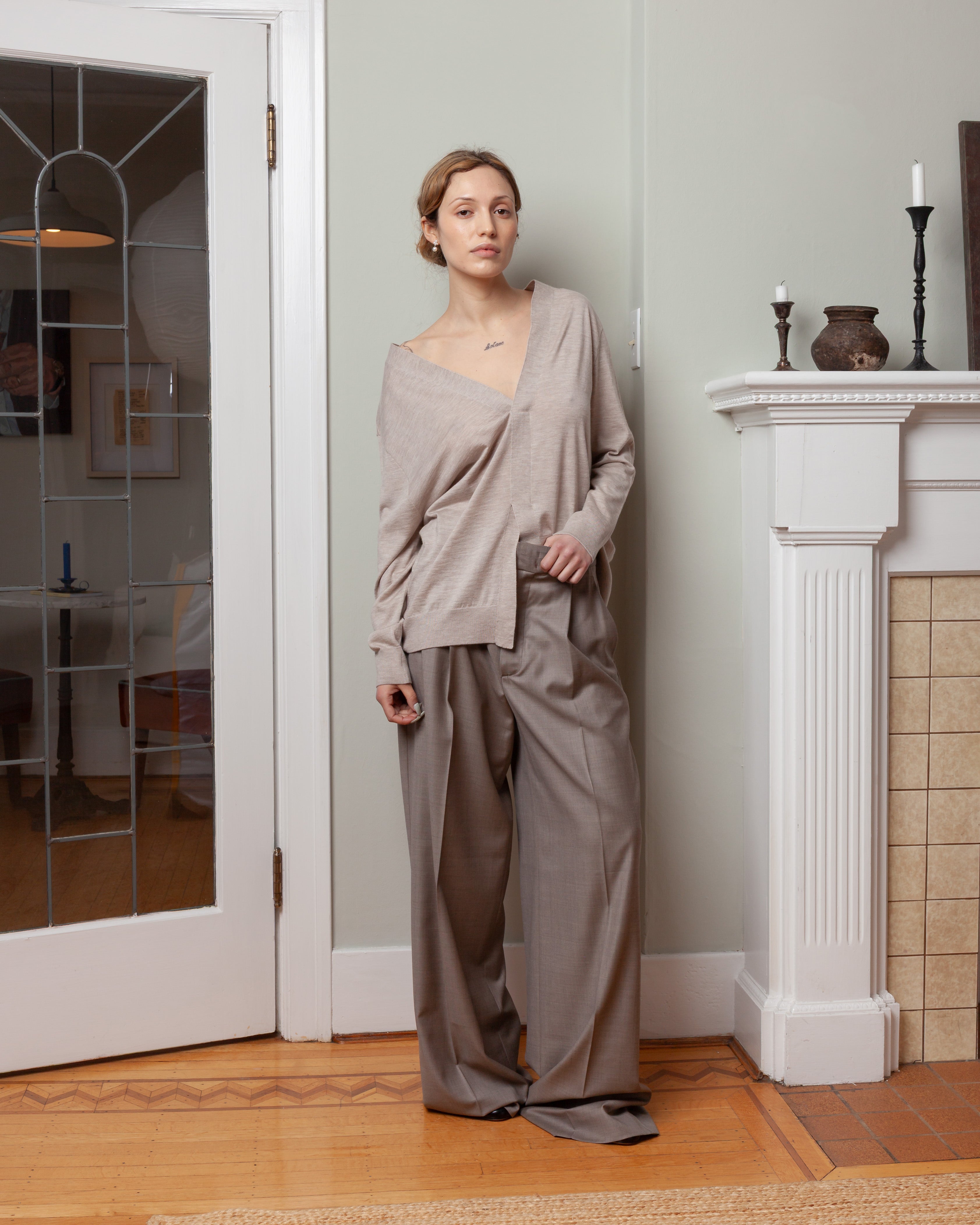 Bogart Trousers - Taupe Fantasy