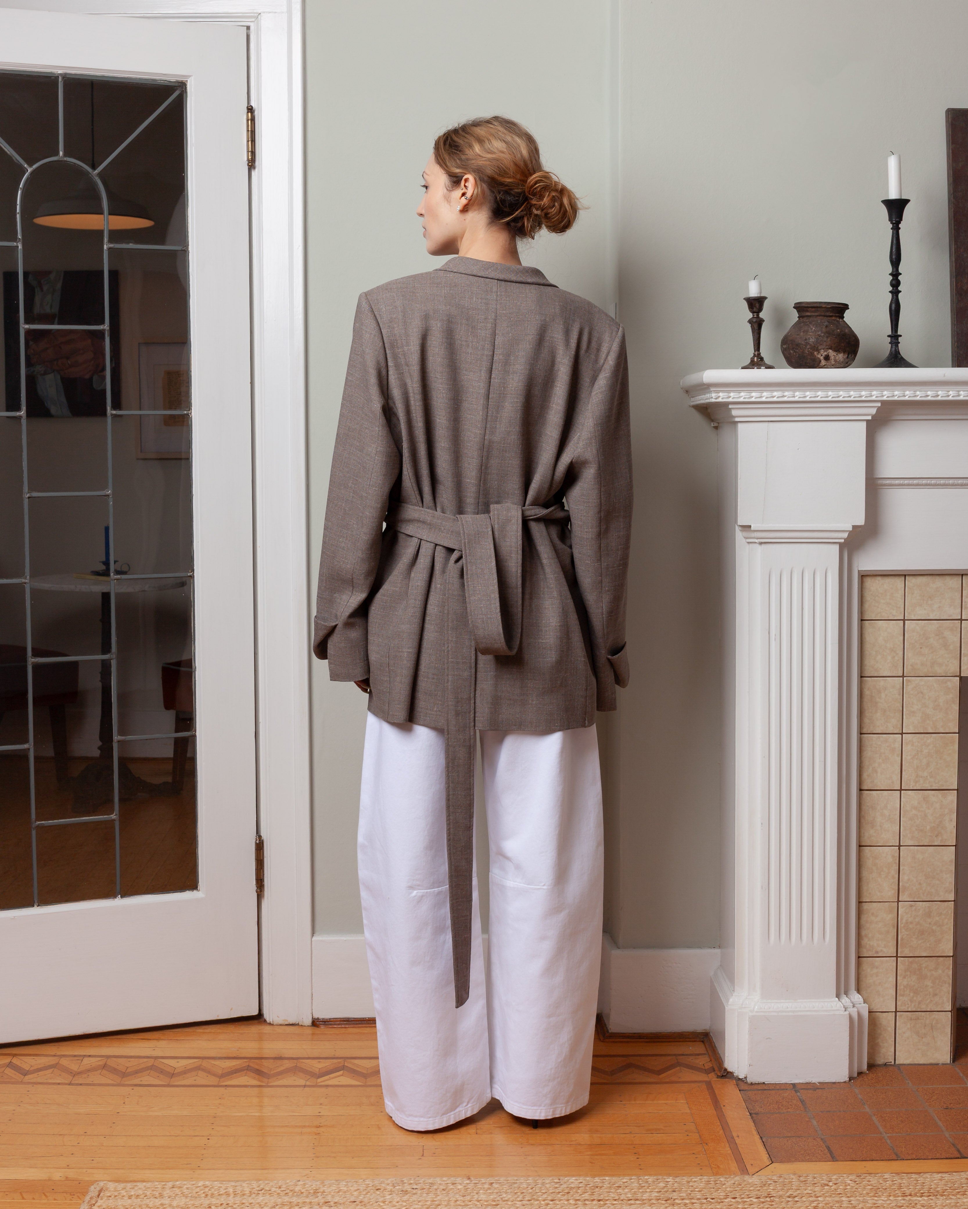 Boucle Lauren Jacket - Taupe