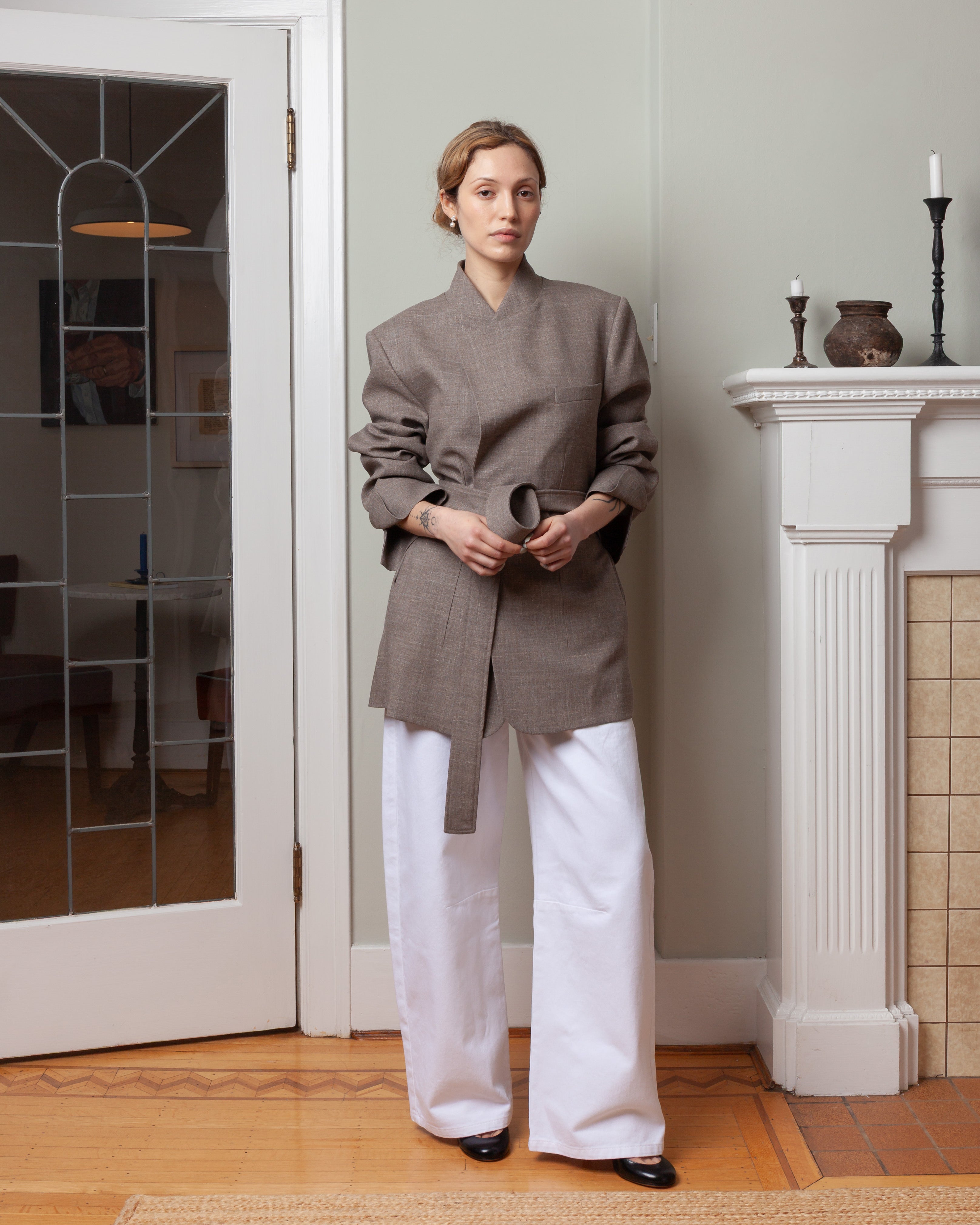 Boucle Lauren Jacket - Taupe
