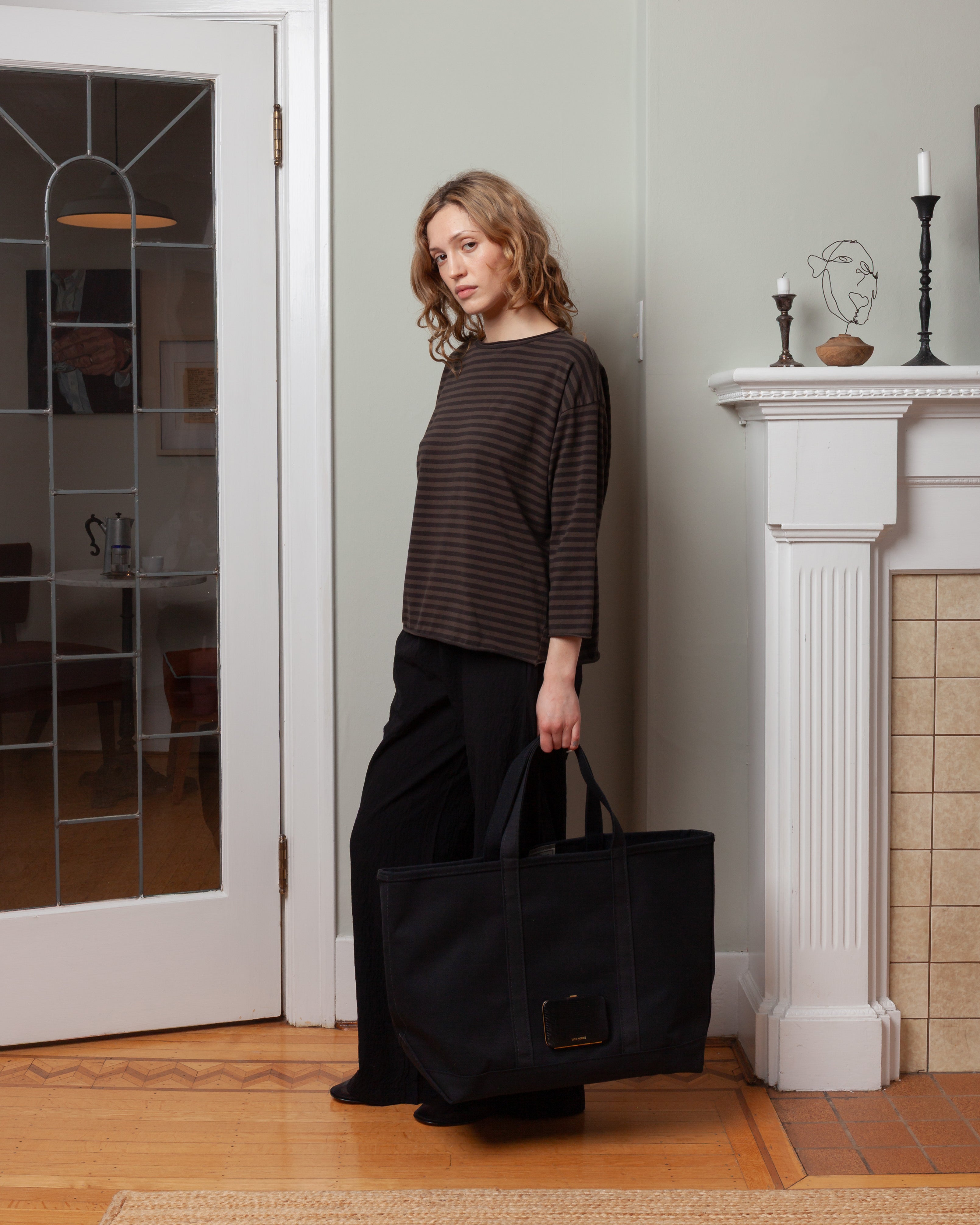 Lolita Top - Striped Jersey Maron