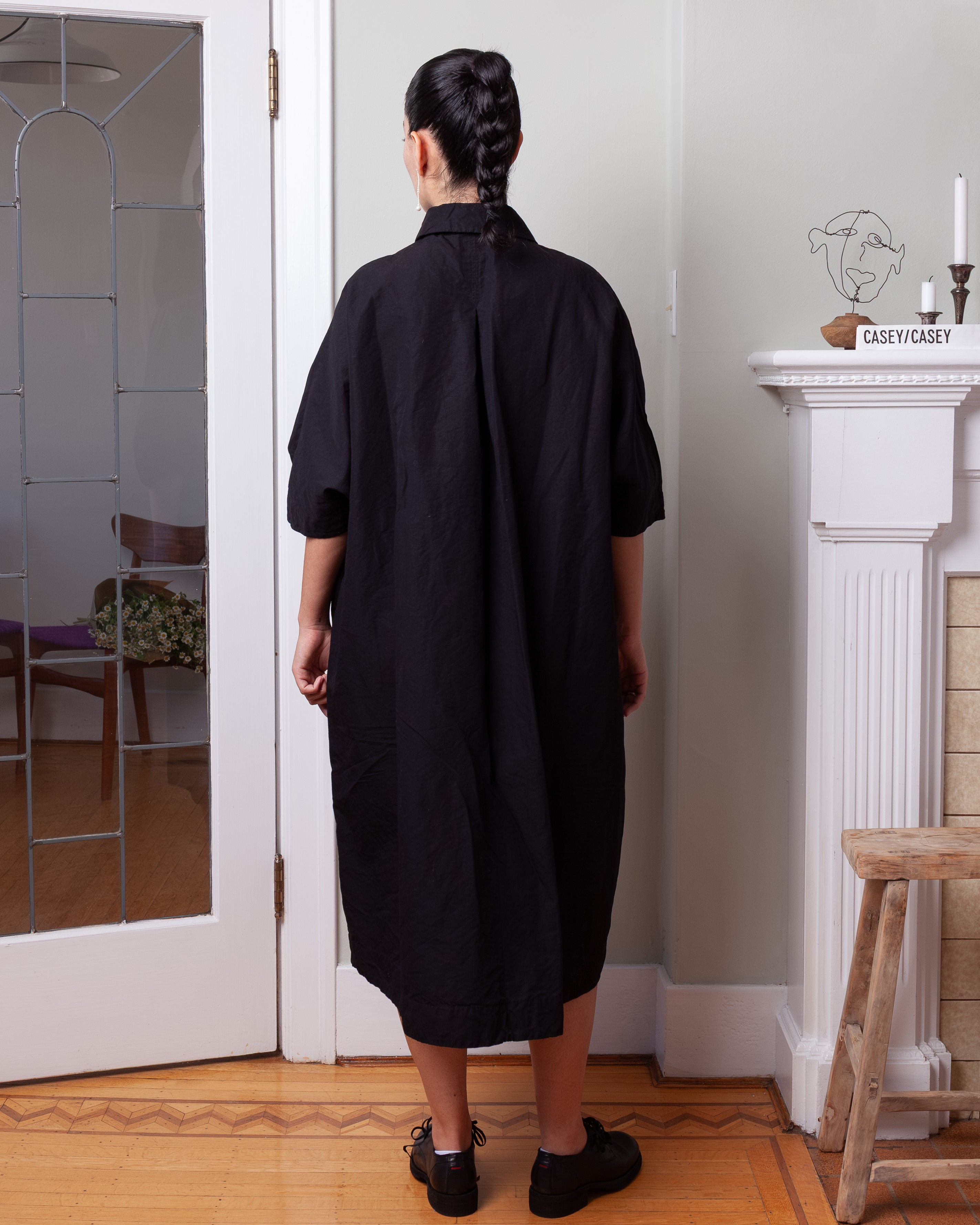 Tina Dress - Slubby - Black