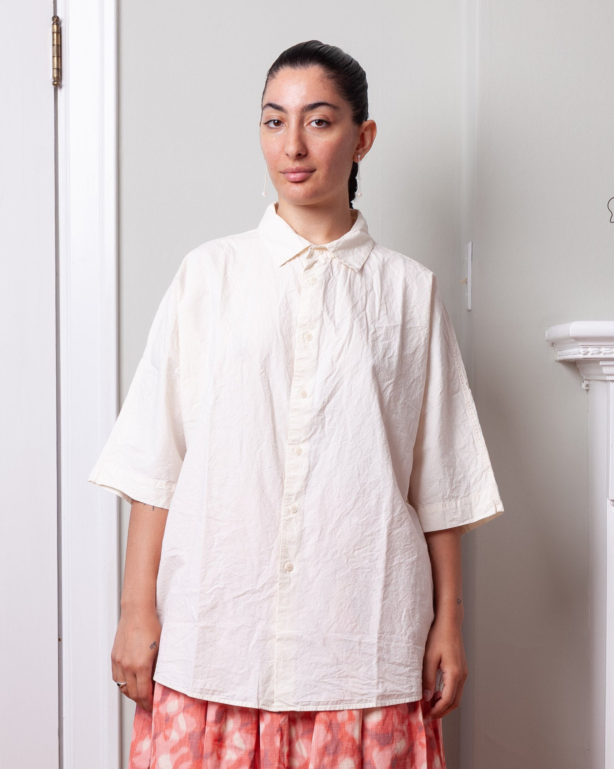 Waga S.S. Shirt - L Cot - Natural