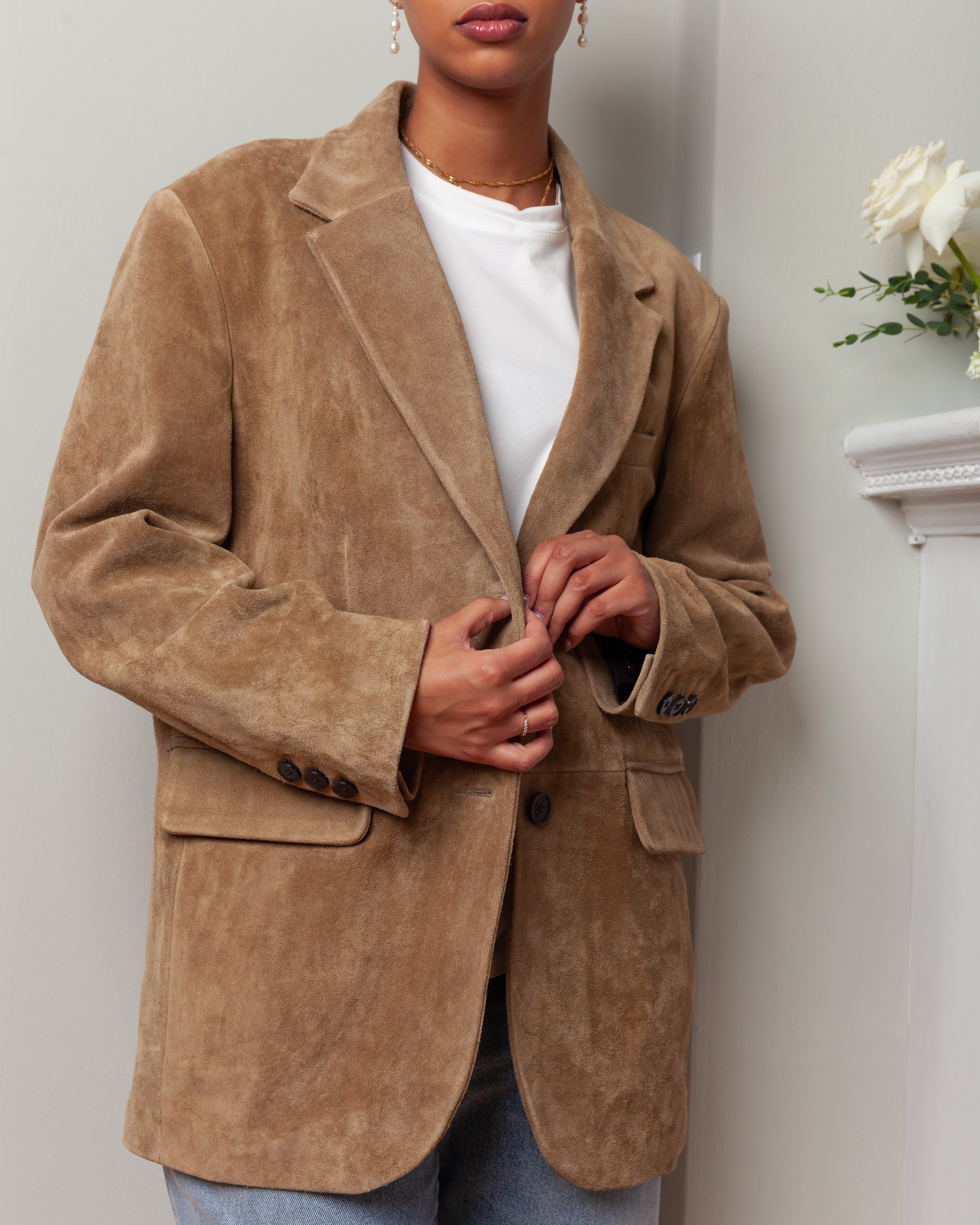 Arma-Benny Gritty Suede Jacket - Olive-Jackets-Boboli-Vancouver-Canada