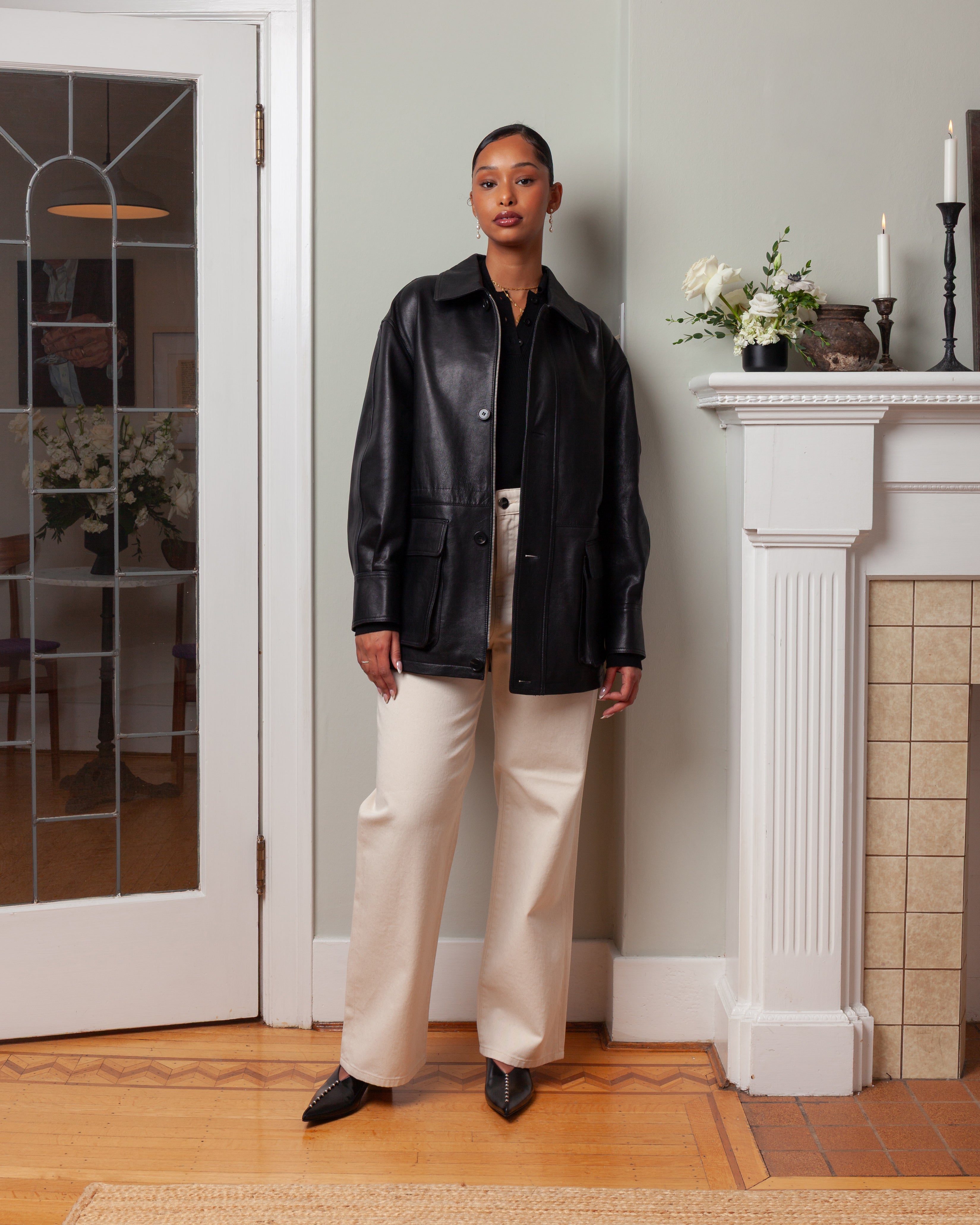 Arma | Maeve Lamb Leather Jacket | Boboli, Vancouver Canada