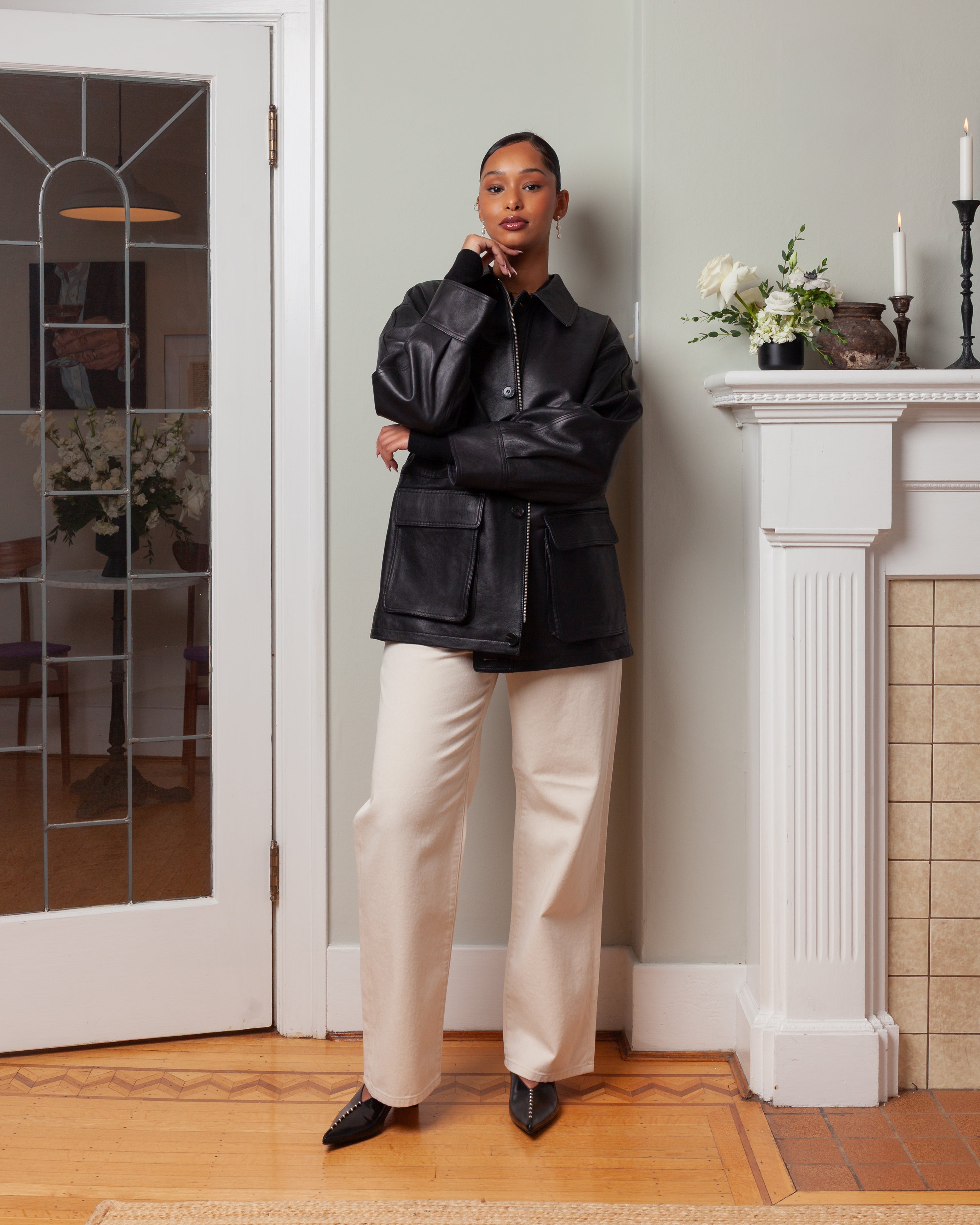 Arma | Maeve Lamb Leather Jacket | Boboli, Vancouver Canada