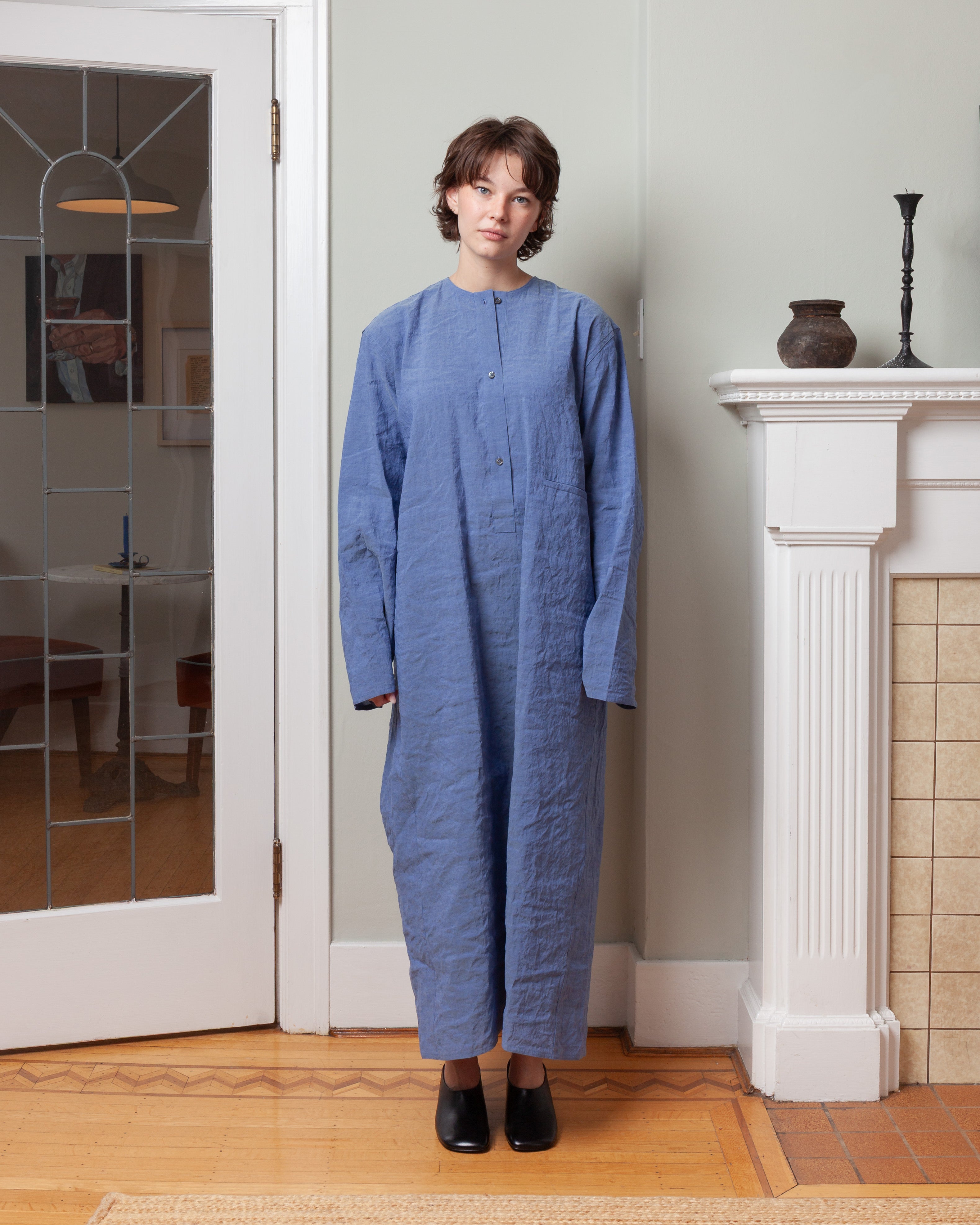 Long Sleeve Dress - Blue