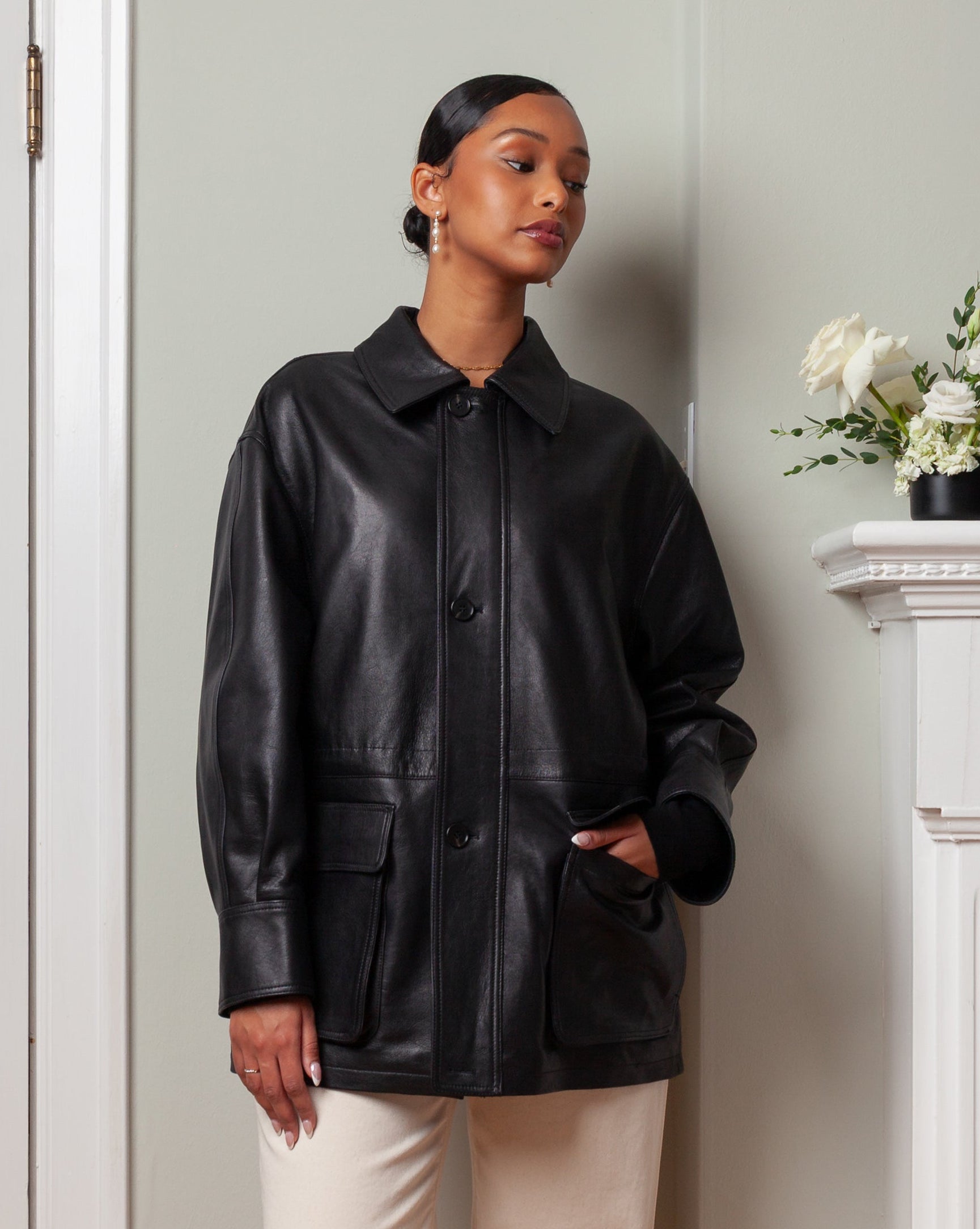 Arma | Maeve Lamb Leather Jacket | Boboli, Vancouver Canada