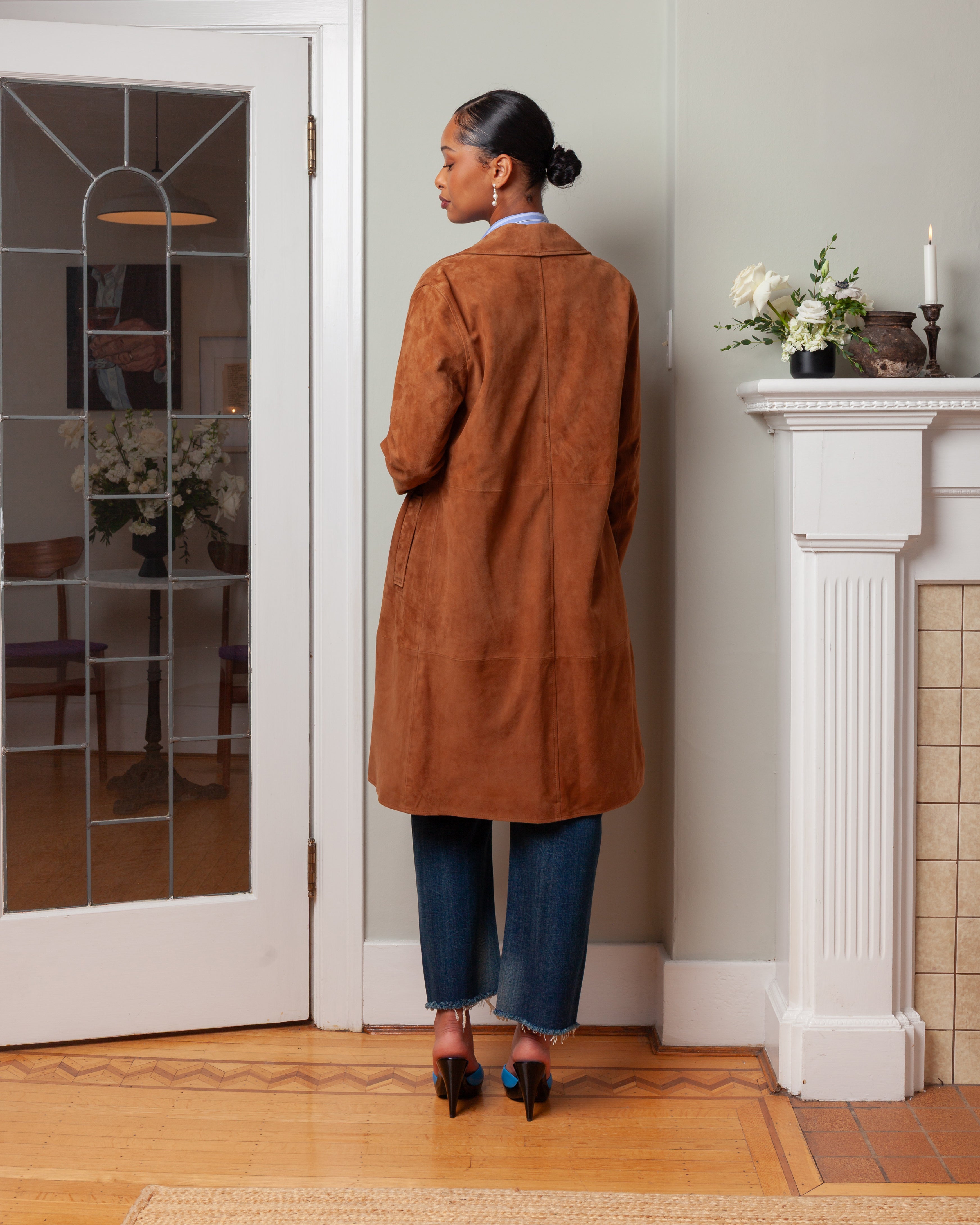 Arma-Jella Goat Suede Jacket - Whiskey-Jackets-Boboli-Vancouver-Canada