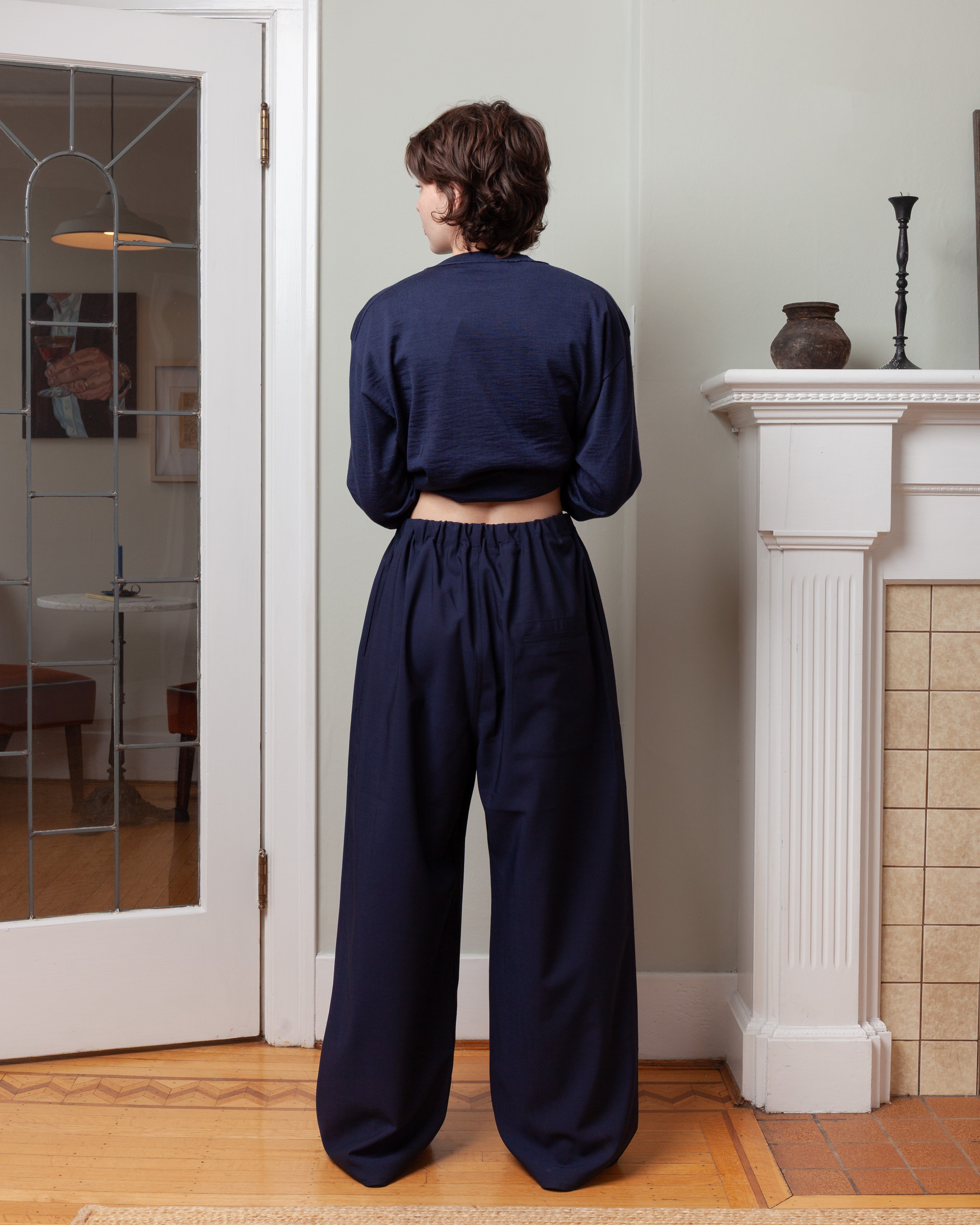 Relaxed Pants With Side Pockets - Eclipse