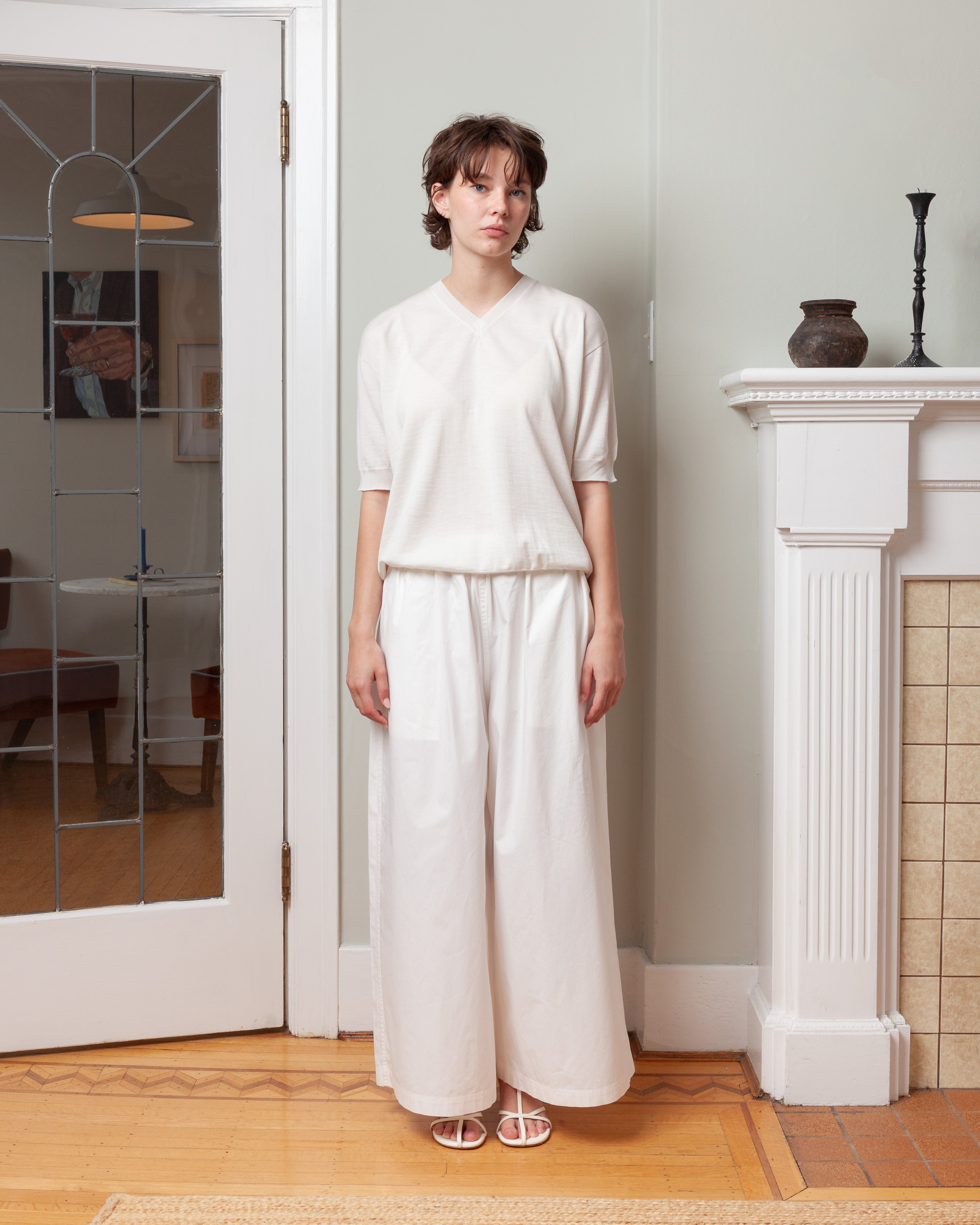 V Neck Pullover Short Sleeve Top - Lily