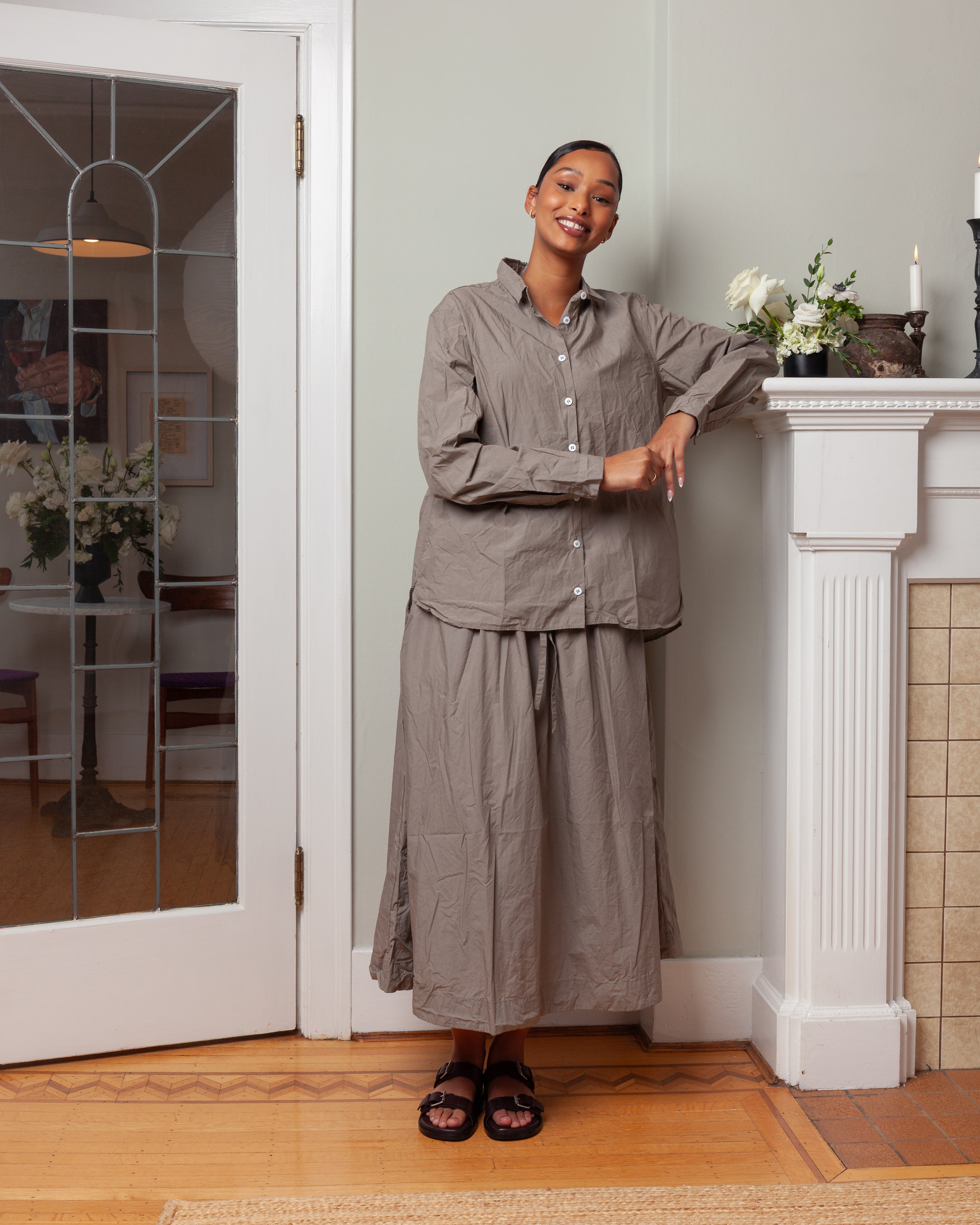 Bergfabel-Ivy Skirt - Taupe-Skirts-Boboli-Vancouver-Canada