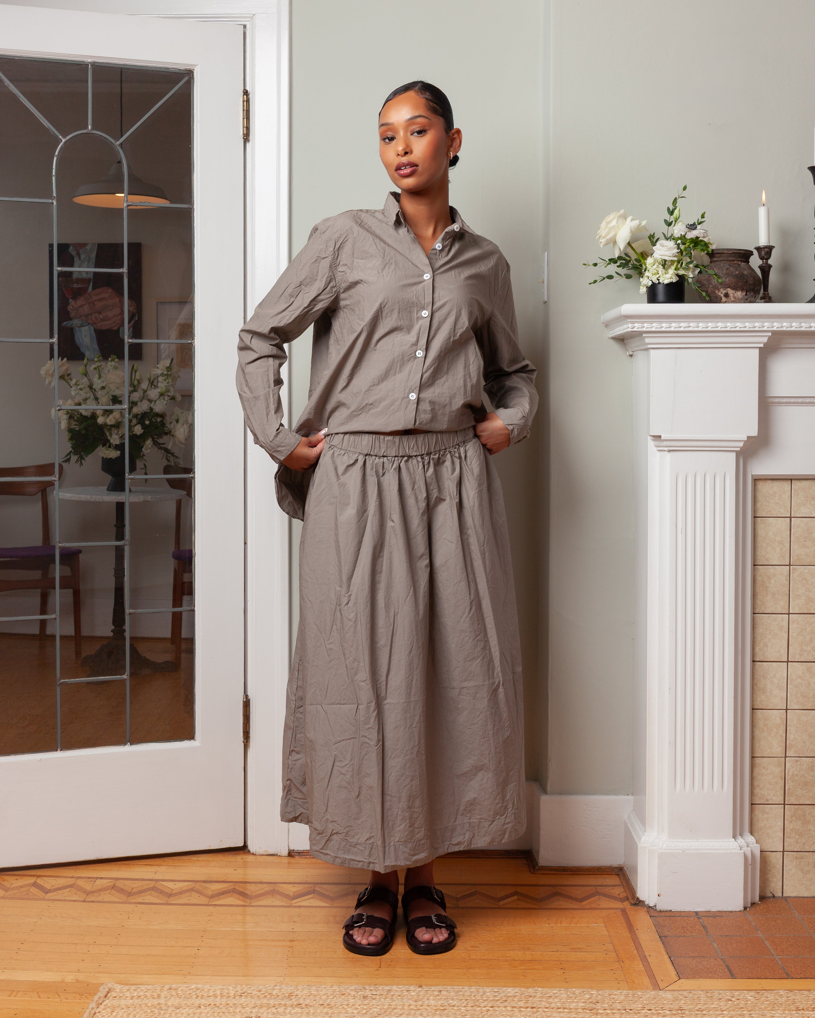 Bergfabel-Ivy Skirt - Taupe-Skirts-Boboli-Vancouver-Canada