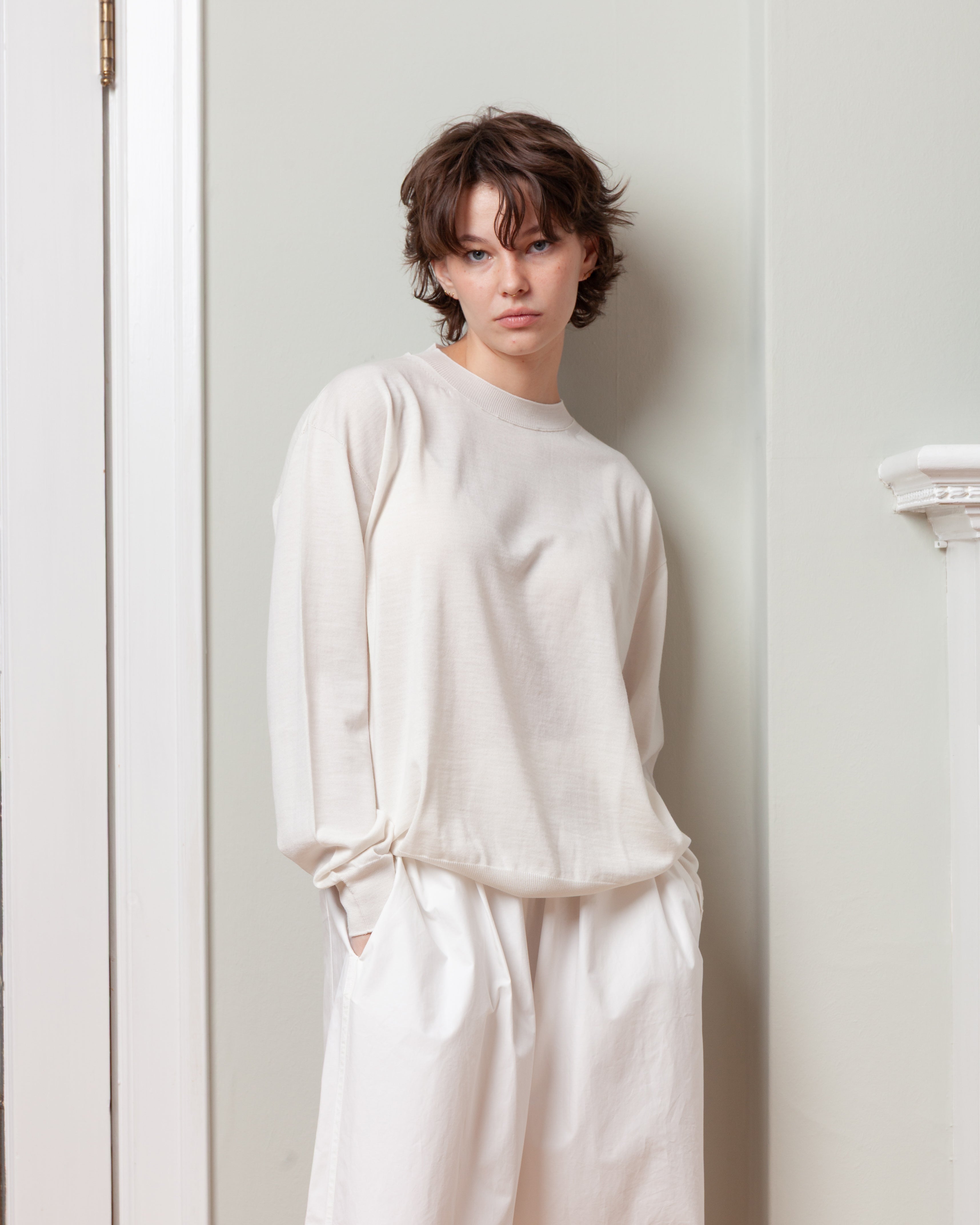 Crewneck Pullover Long Sleeve Top - Lily
