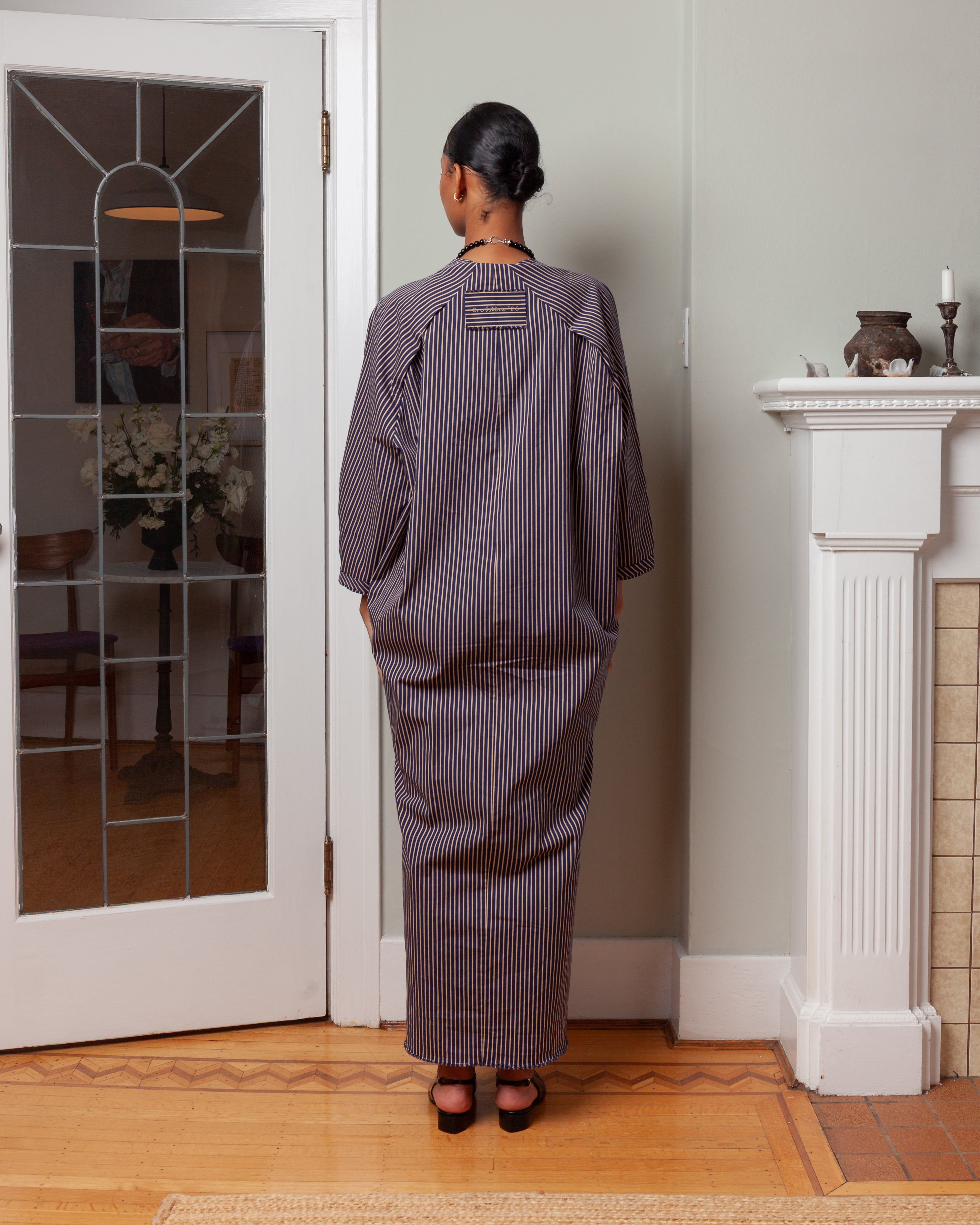 Nackiye-Offshore Dress - Aegean Stripe-Dresses-Boboli-Vancouver-Canada