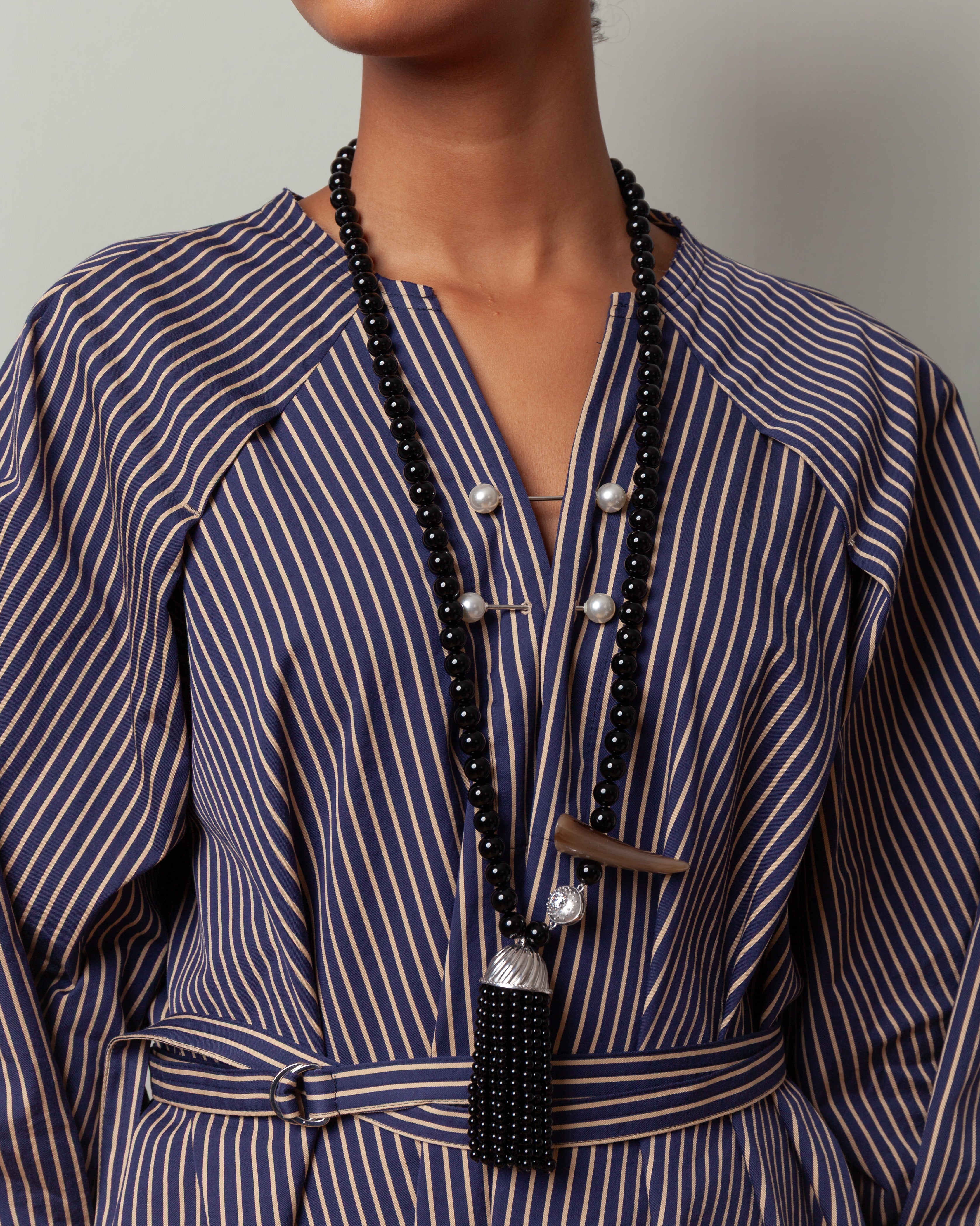 Nackiye-Offshore Dress - Aegean Stripe-Dresses-Boboli-Vancouver-Canada