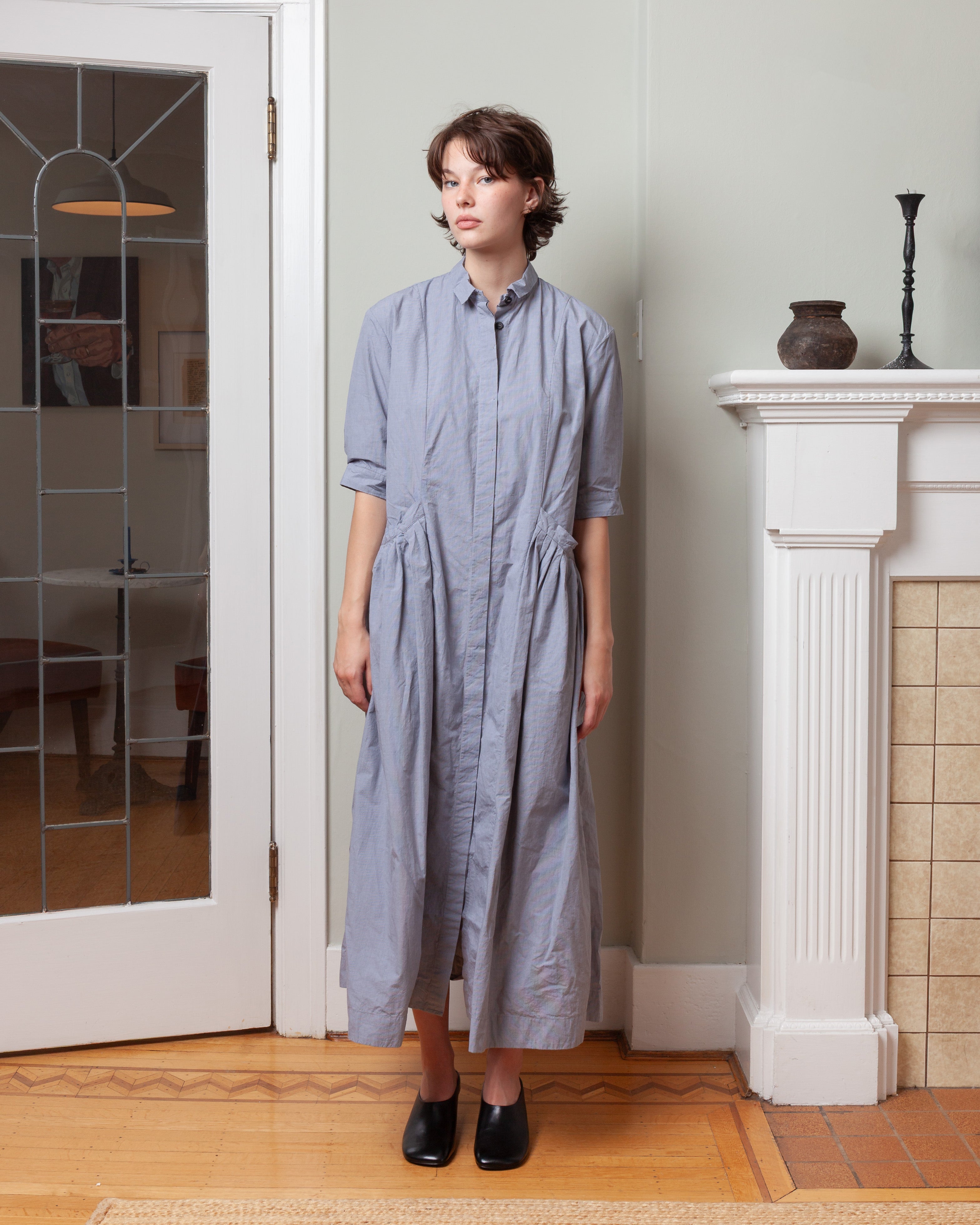 Bergfabel-Sally Dress - Charcoal Check-Dresses-Boboli-Vancouver-Canada