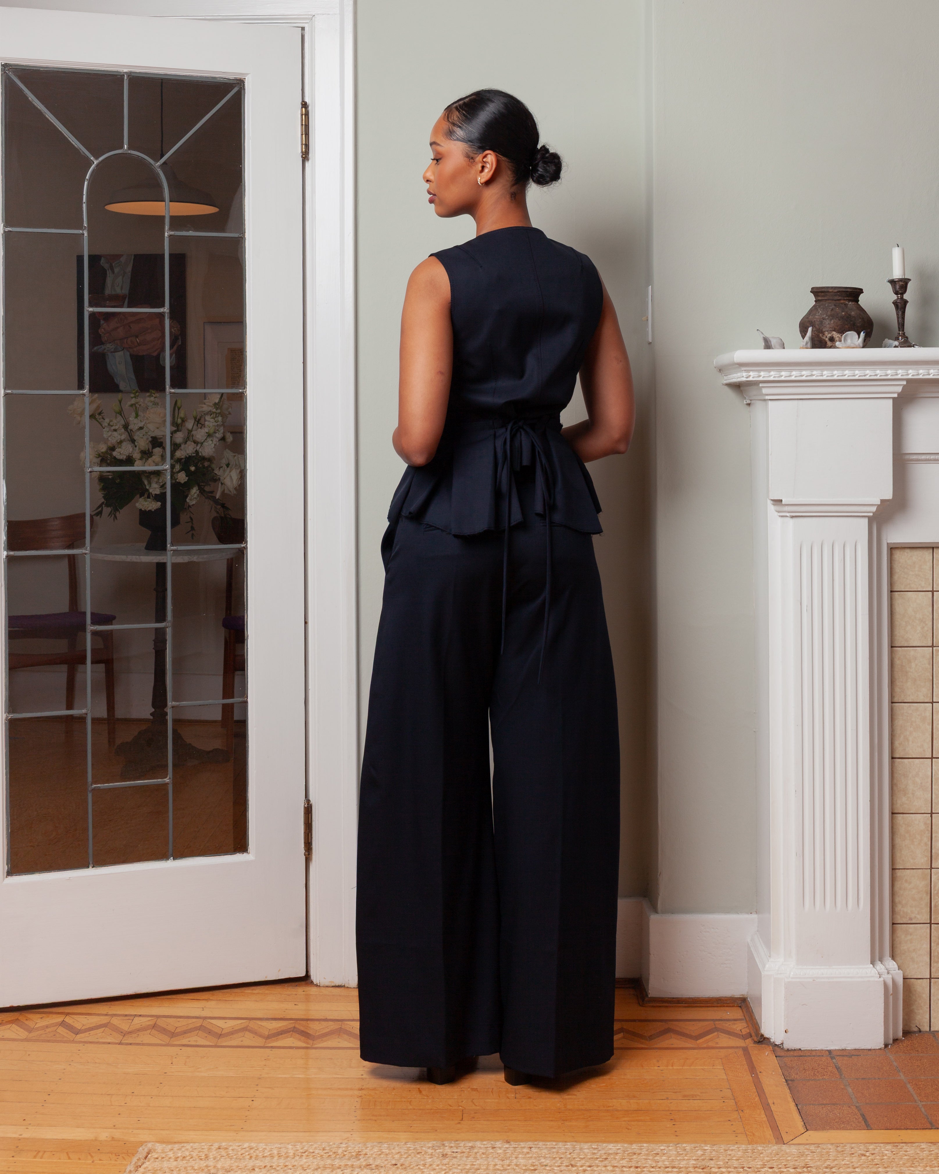 Nackiye-Bang Bang Vest - Midnight Noir-Tops-Boboli-Vancouver-Canada