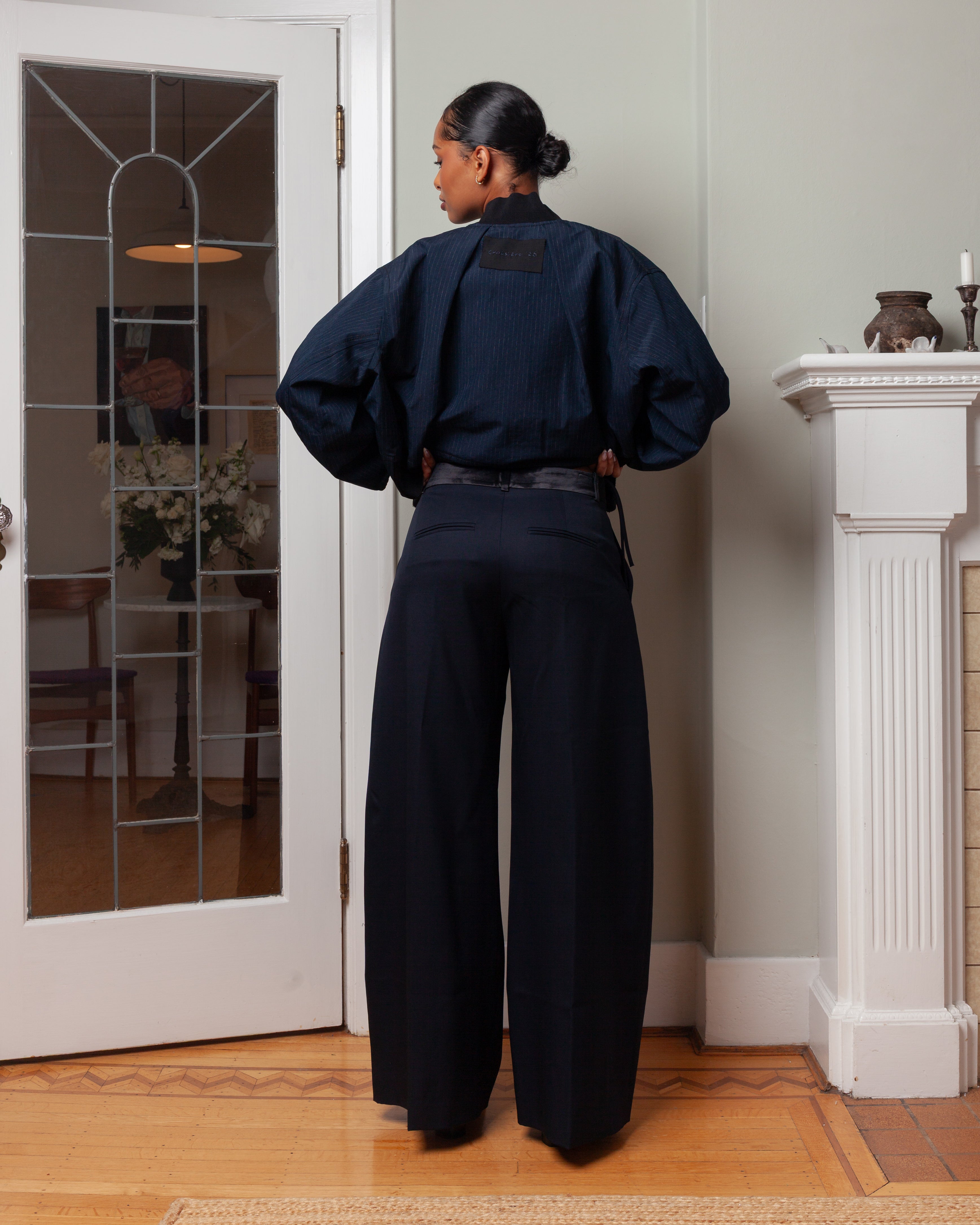 Nackiye-Hutton Pant - Midnight Noir-Pants-Boboli-Vancouver-Canada