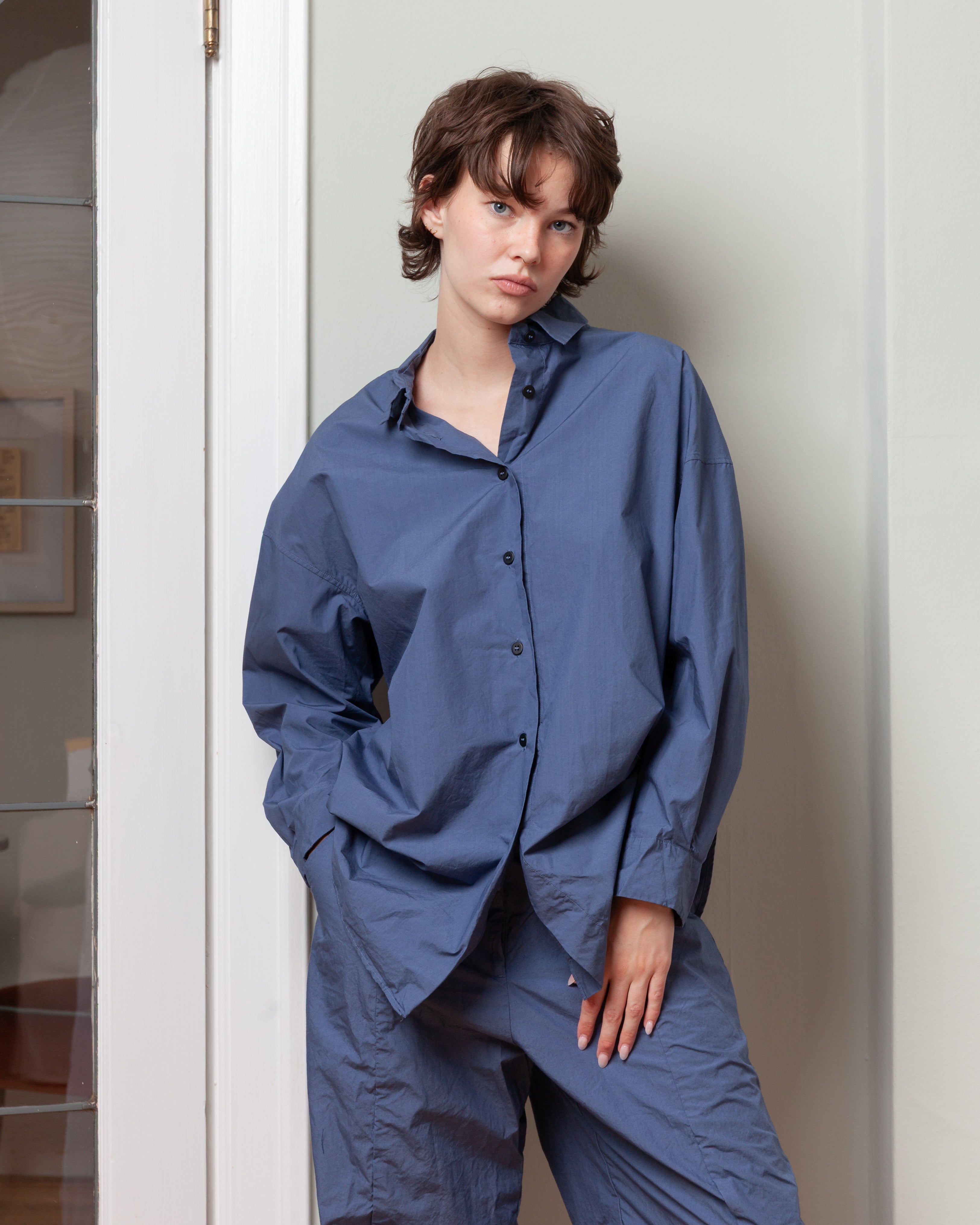 Bergfabel-June Shirt - Blue-Shirts-Boboli-Vancouver-Canada