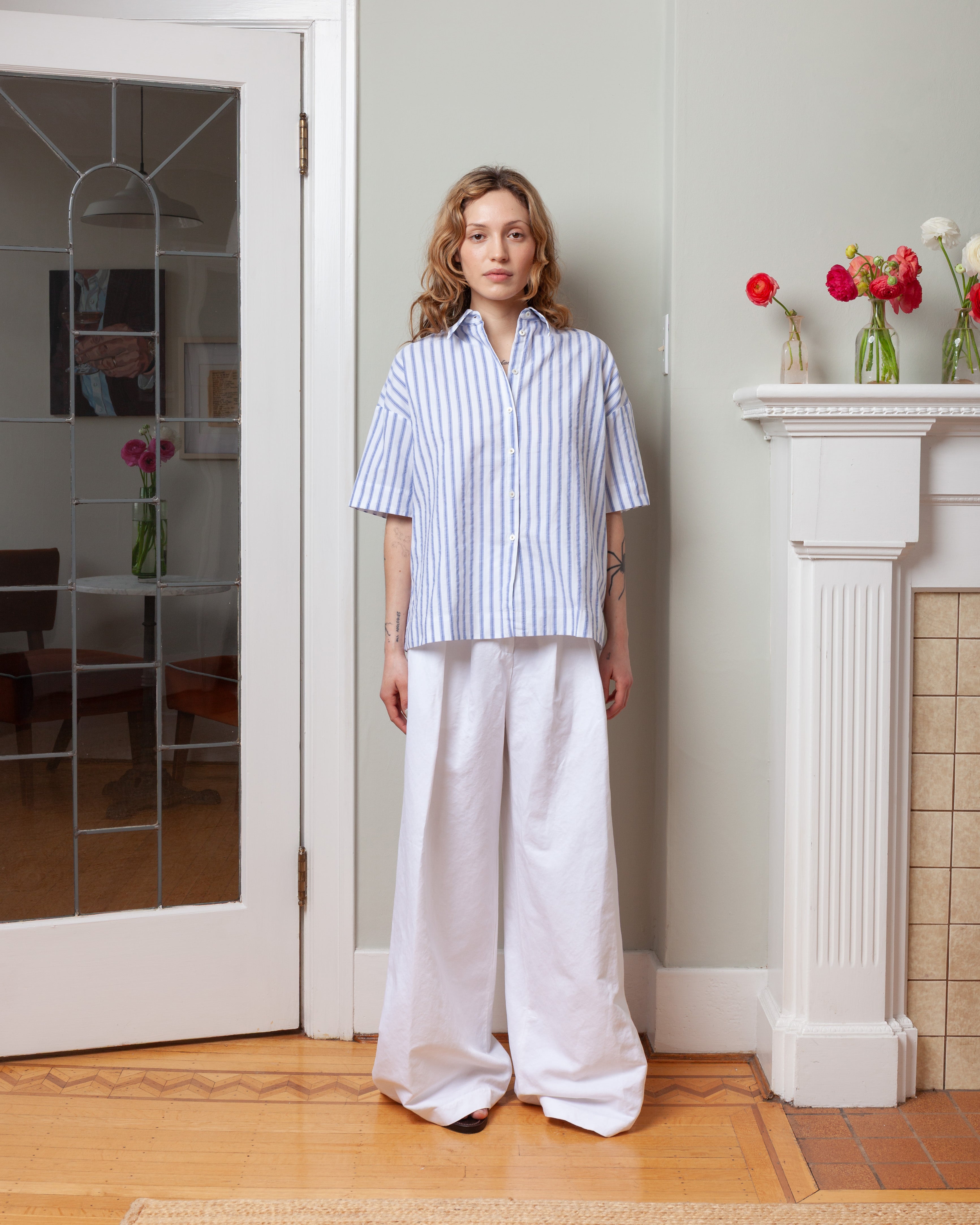 Callie Half Sleeves Shirt - Sea