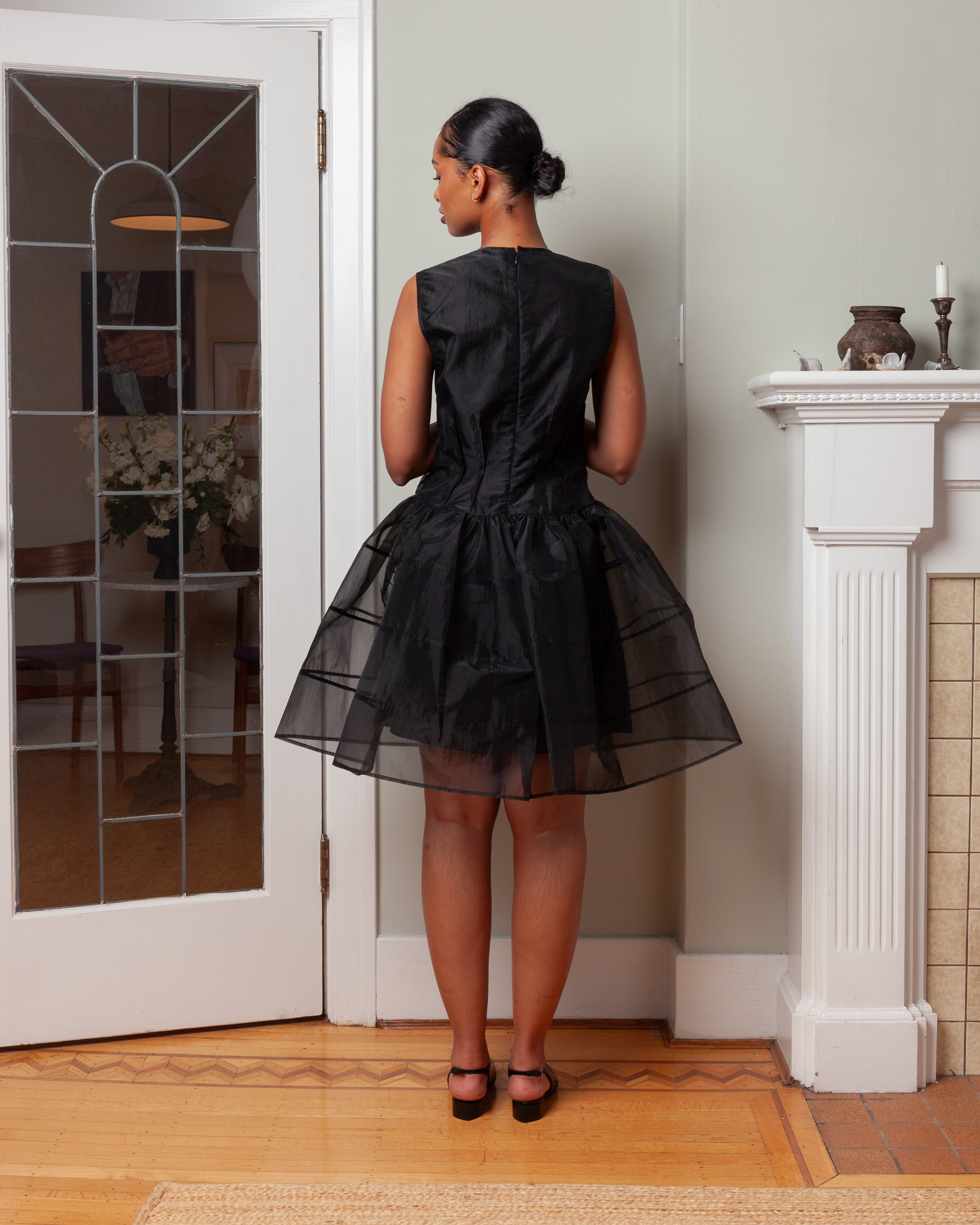 Cecilie Bahnsen-Claudie Fitted Dress - Black-Dresses-Boboli-Vancouver-Canada