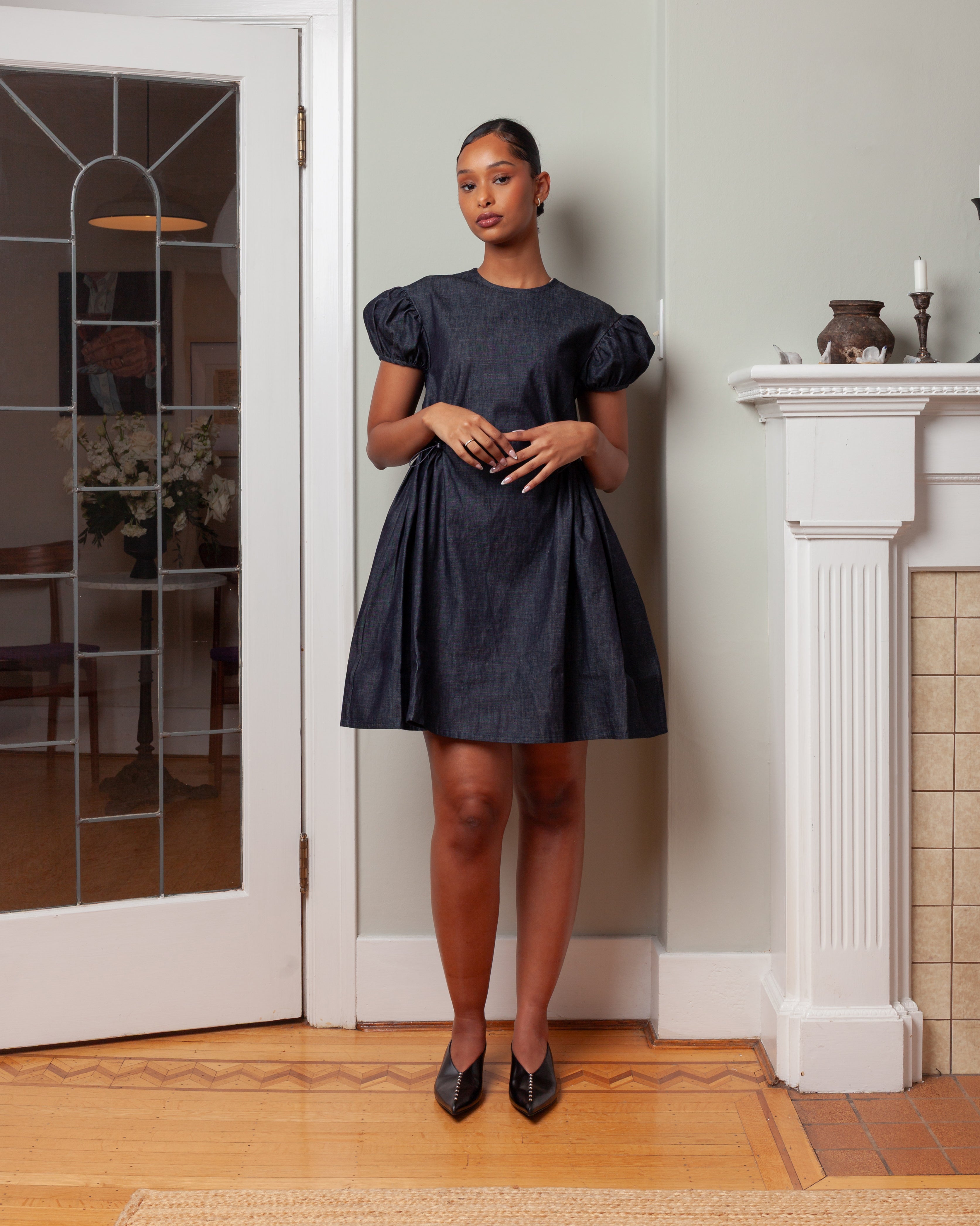 Cecilie Bahnsen-Camma Denim Dress - Indigo-Dresses-Boboli-Vancouver-Canada