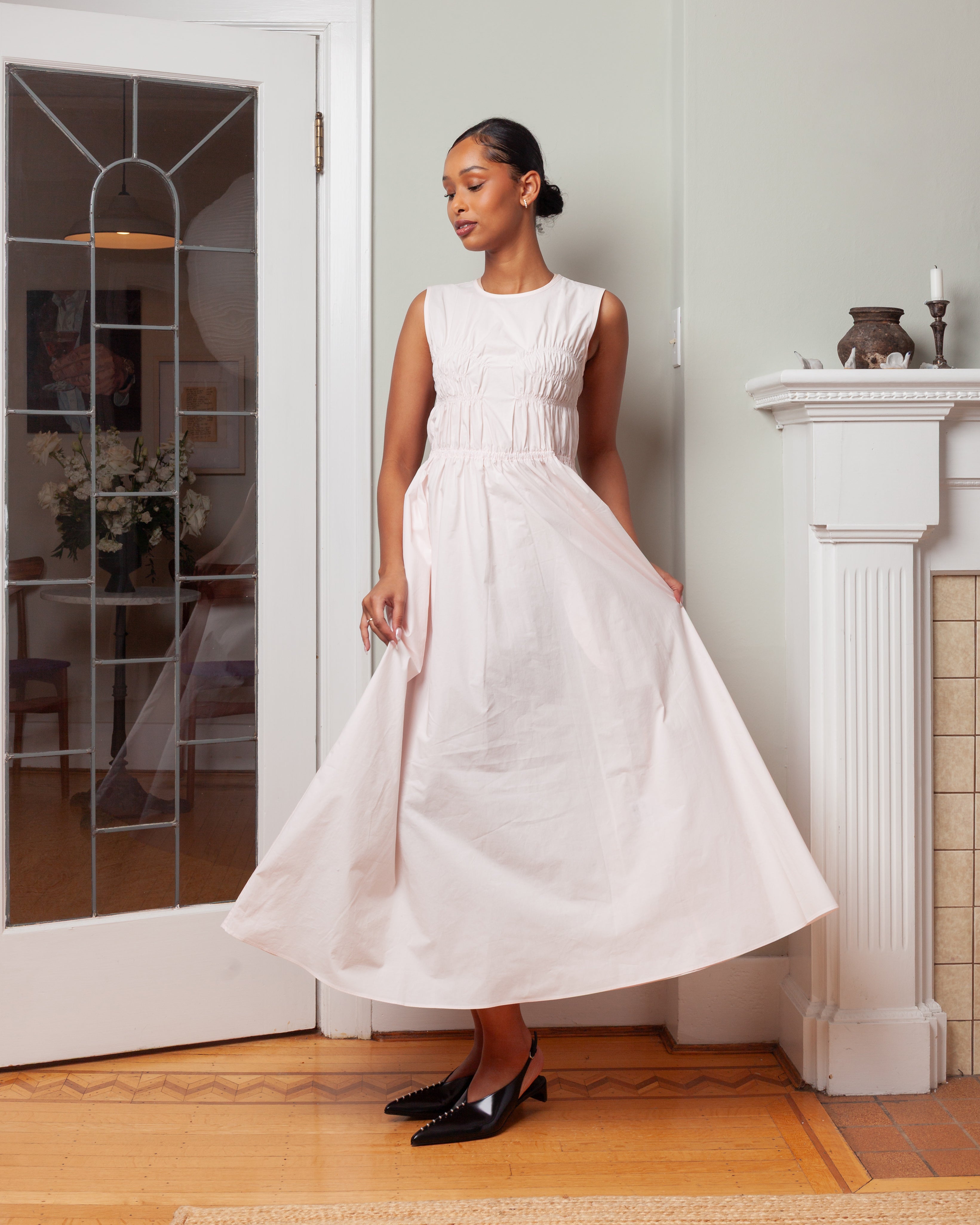 Cecilie Bahnsen-Christy Dress - Blush Pink-Dresses-Boboli-Vancouver-Canada