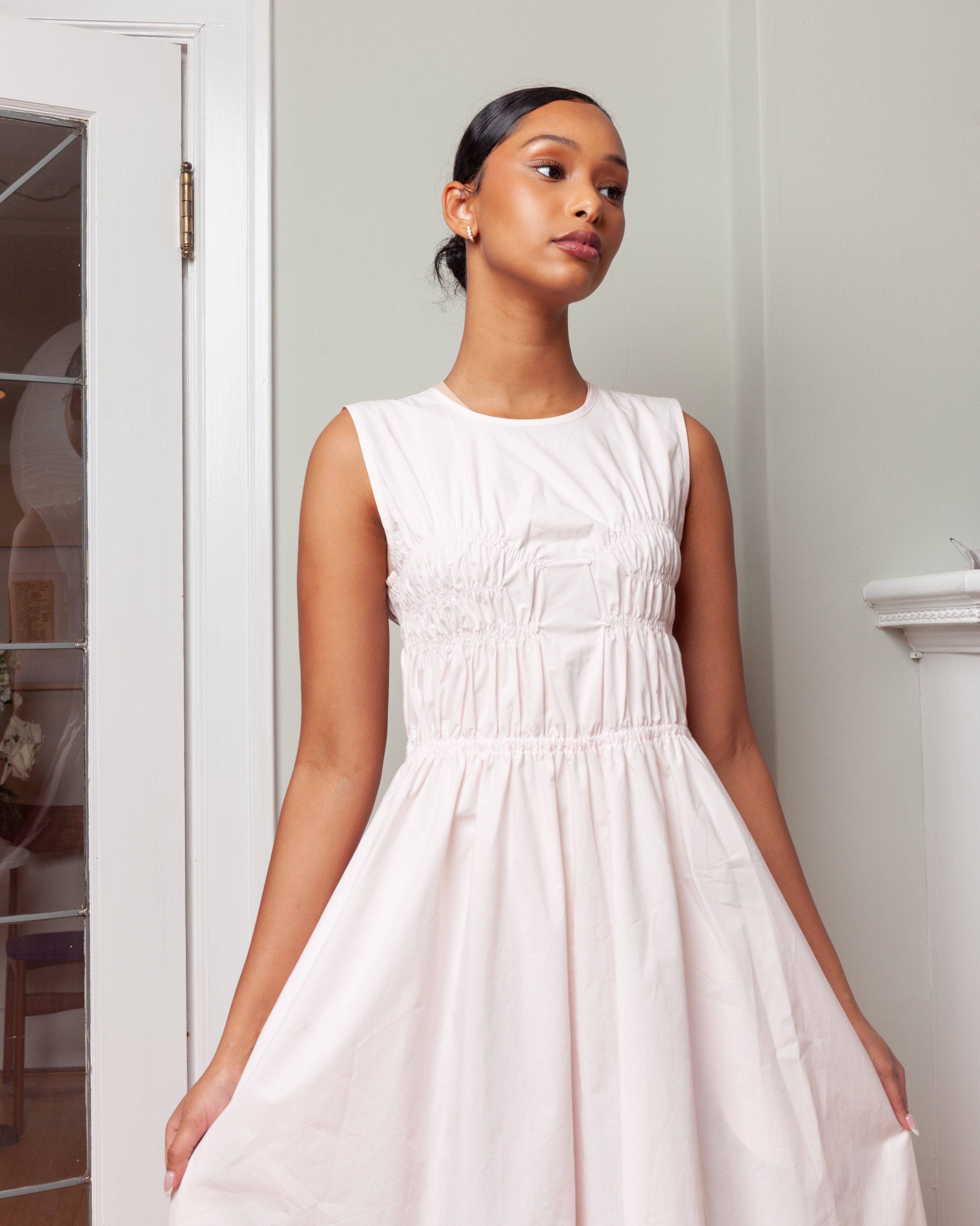 Cecilie Bahnsen-Christy Dress - Blush Pink-Dresses-Boboli-Vancouver-Canada