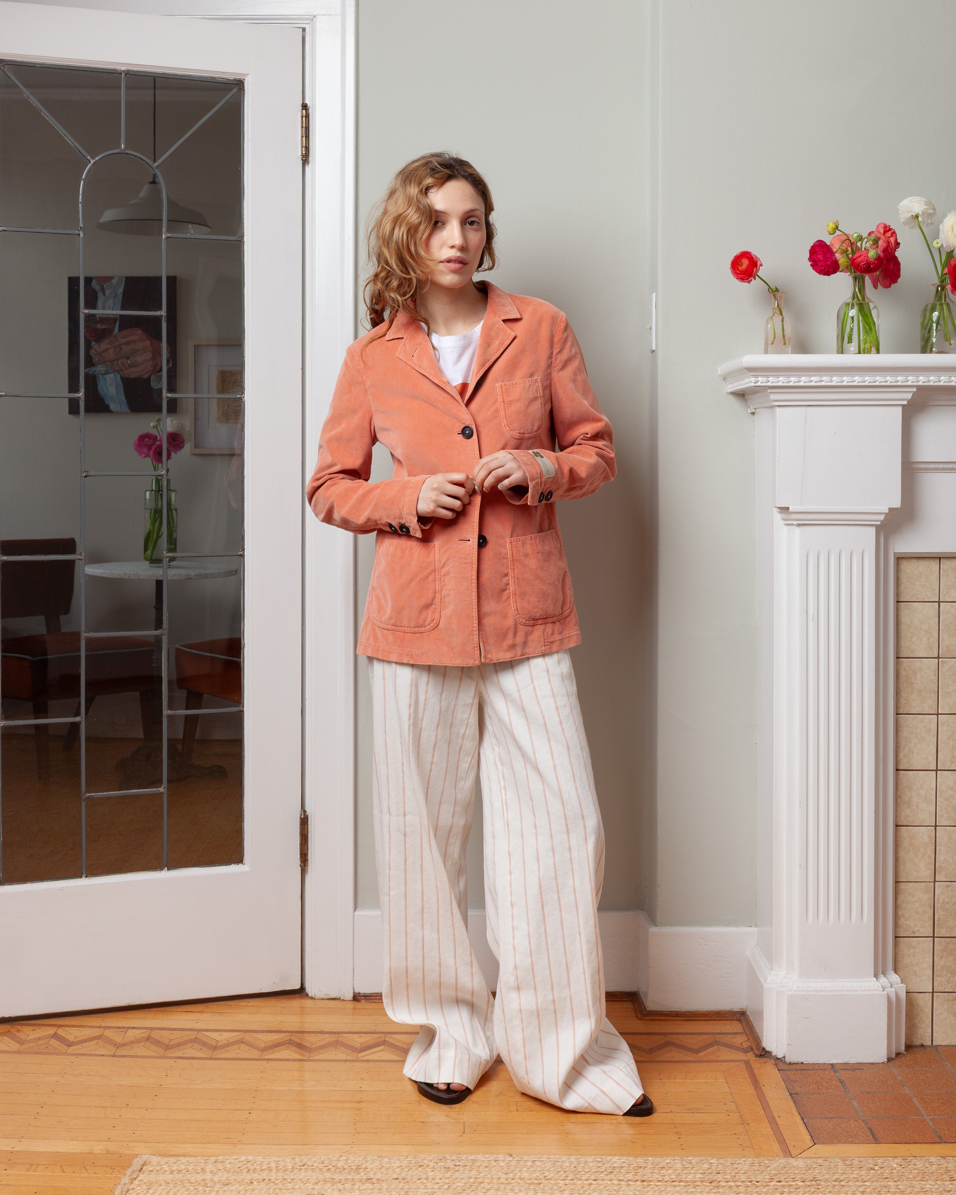 Lamia Wide Leg Pants - Orange