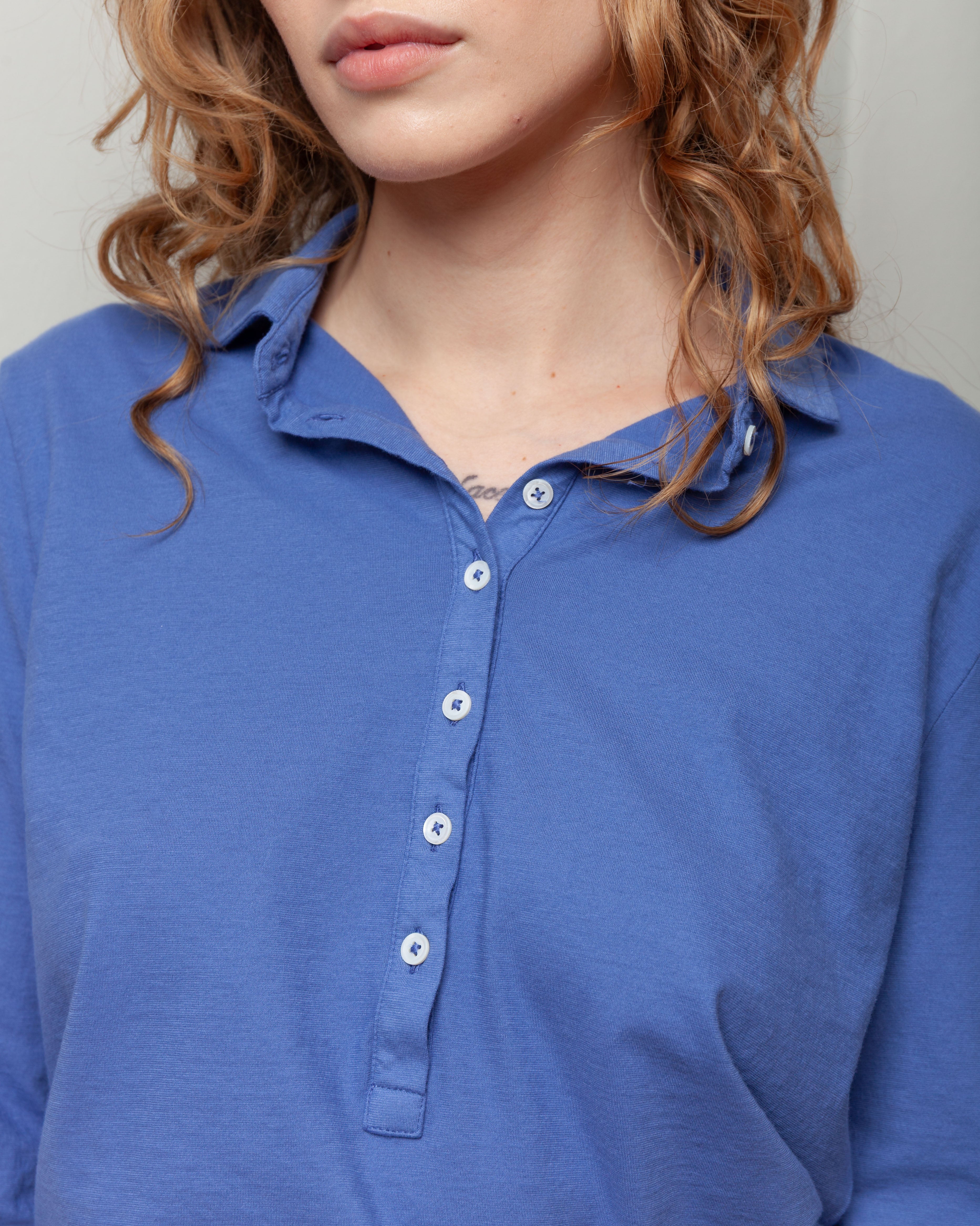 Creta Polo Mop Button Shirt  - Tulip