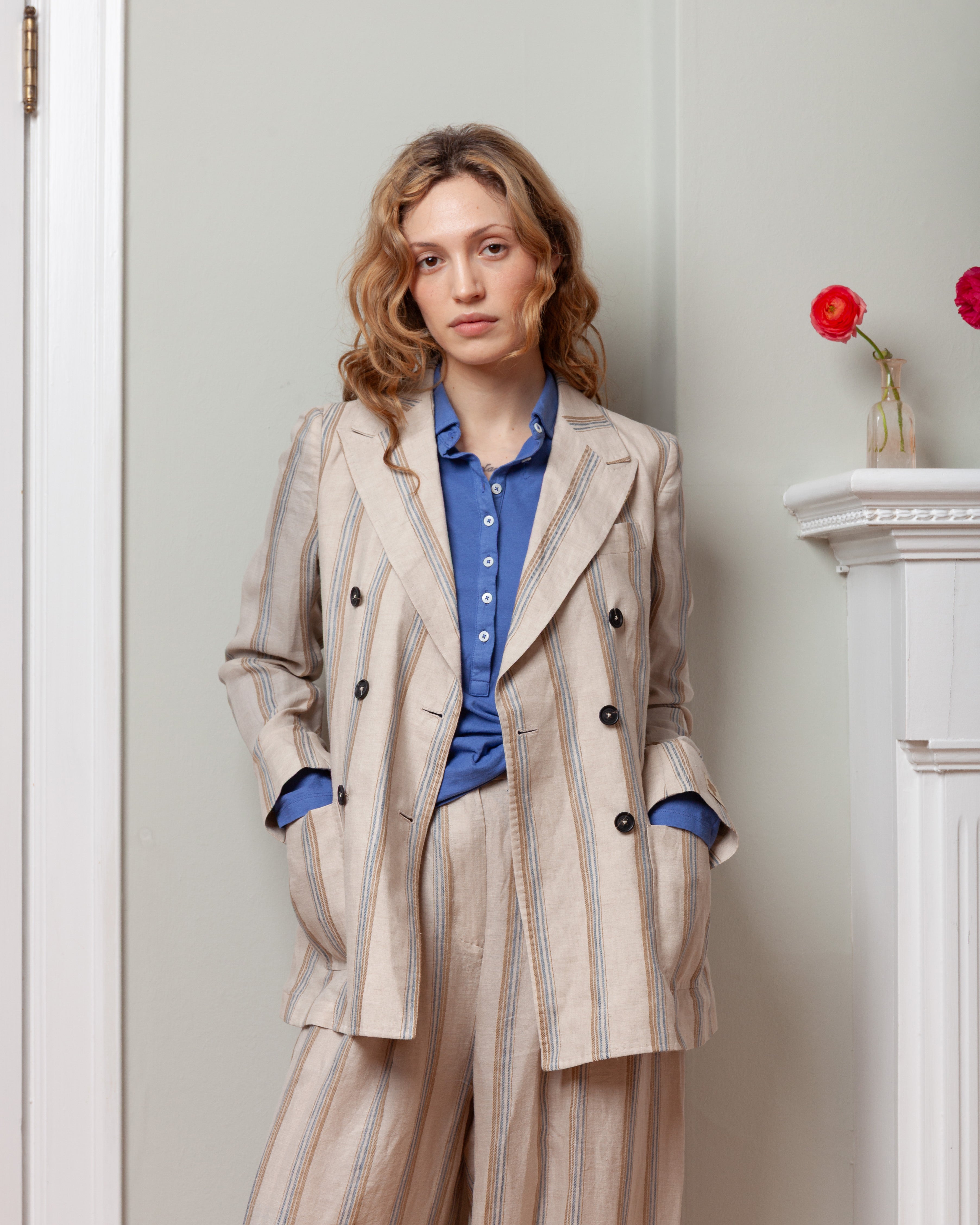 Creta Polo Mop Button Shirt  - Tulip