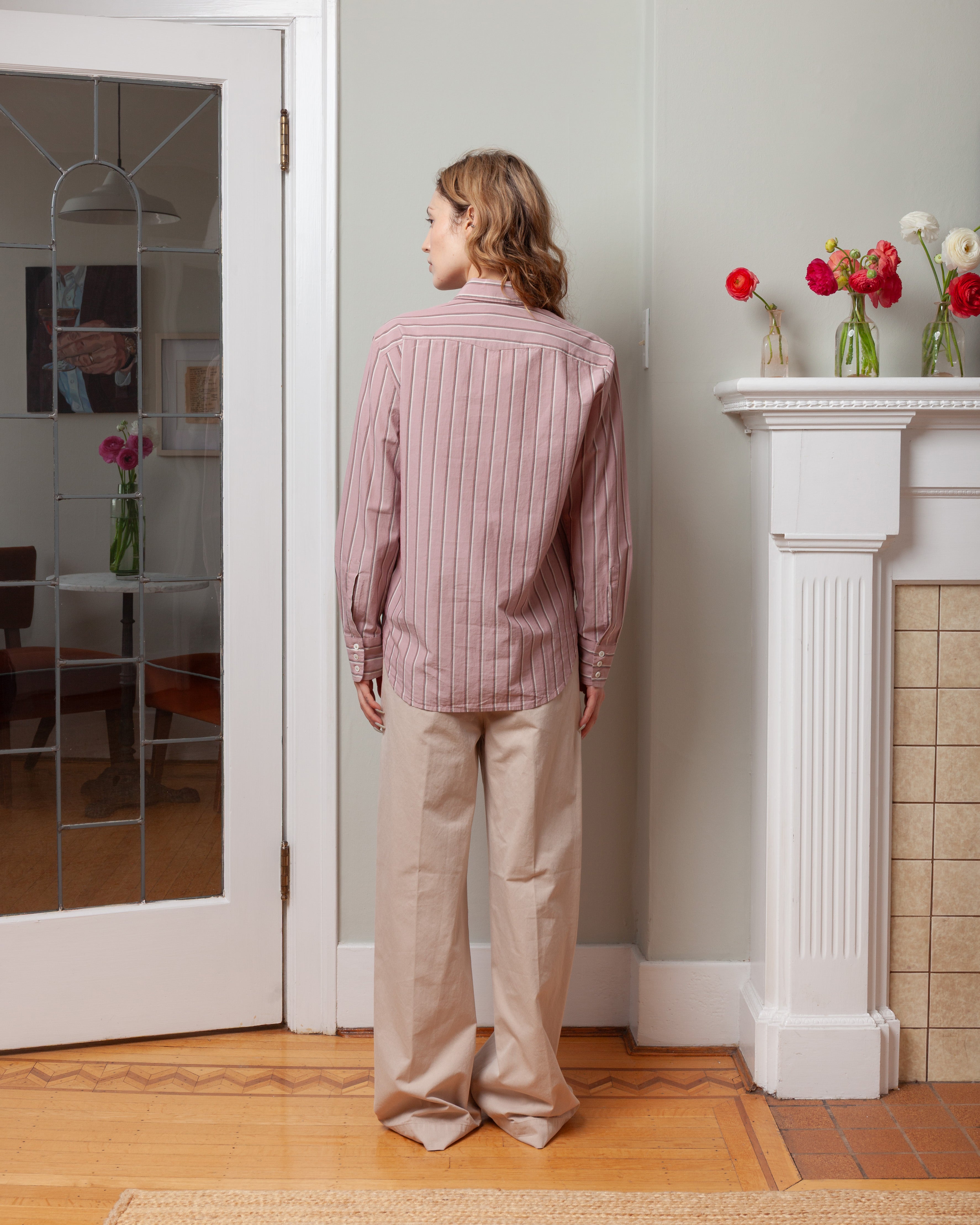 Gemma Ruched Shirt - Old Rose