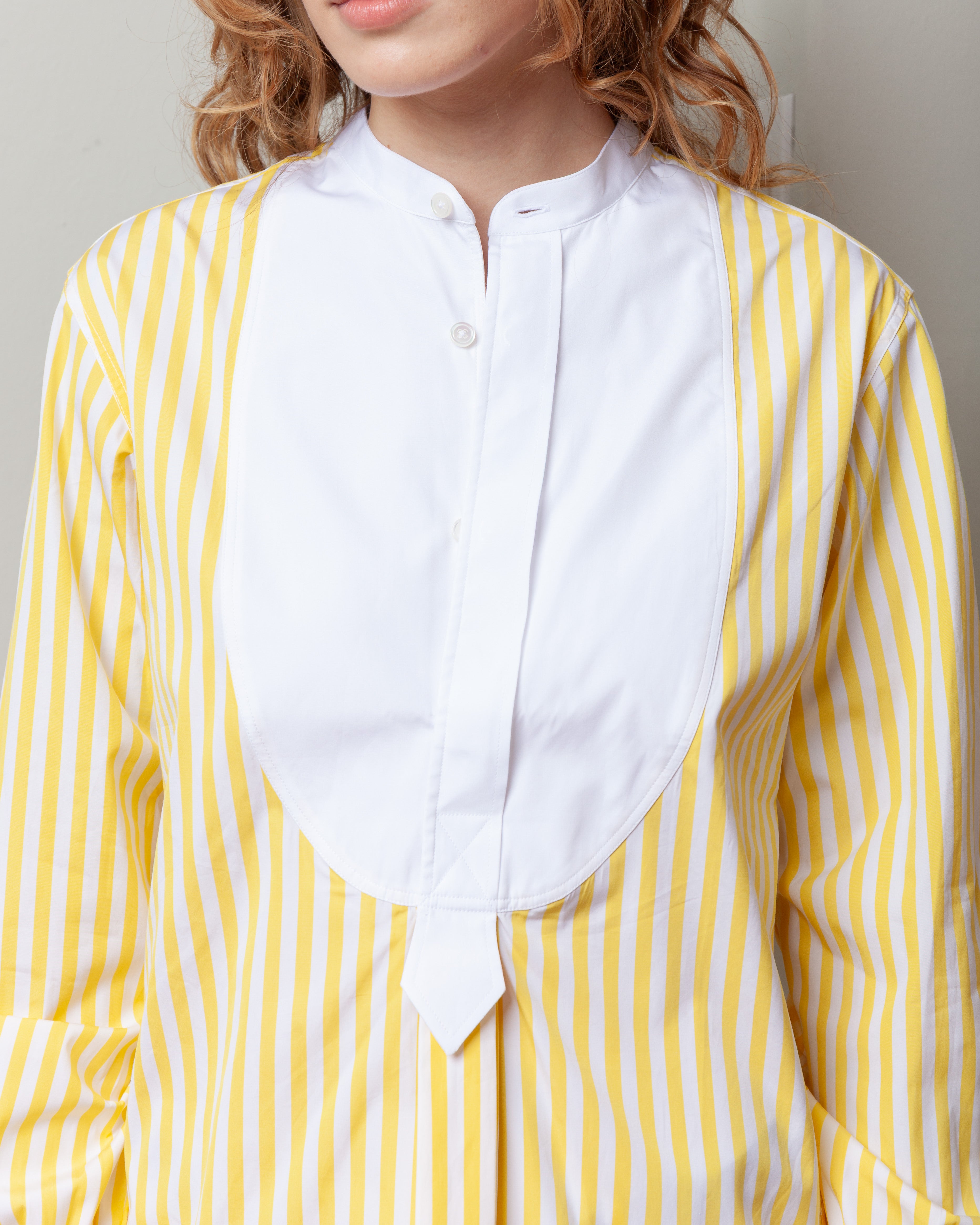 Painter's Shirt - Yellow/White Stripe