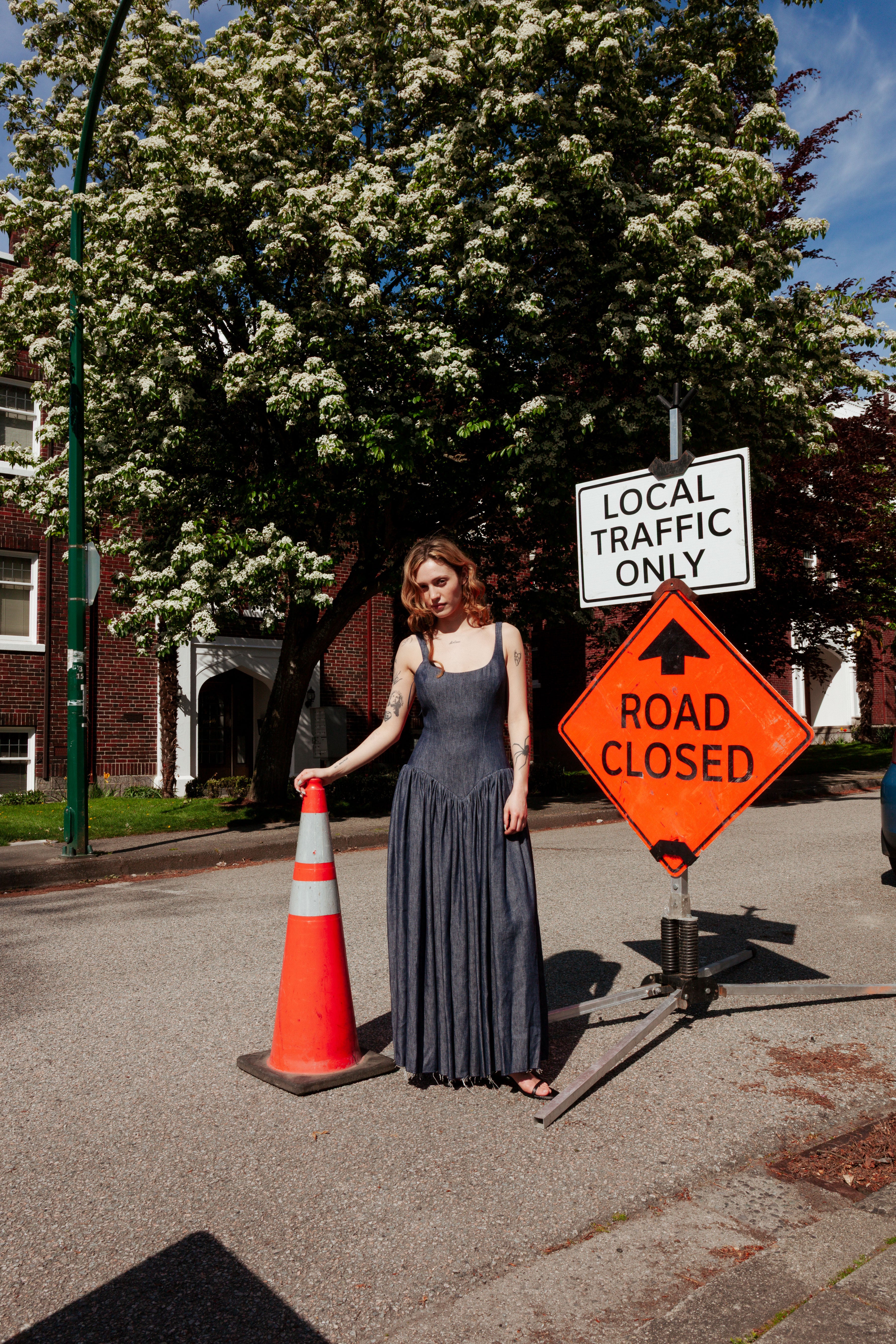 Gabriela Hearst-Isai Dress - Denim-Dresses-Boboli-Vancouver-Canada
