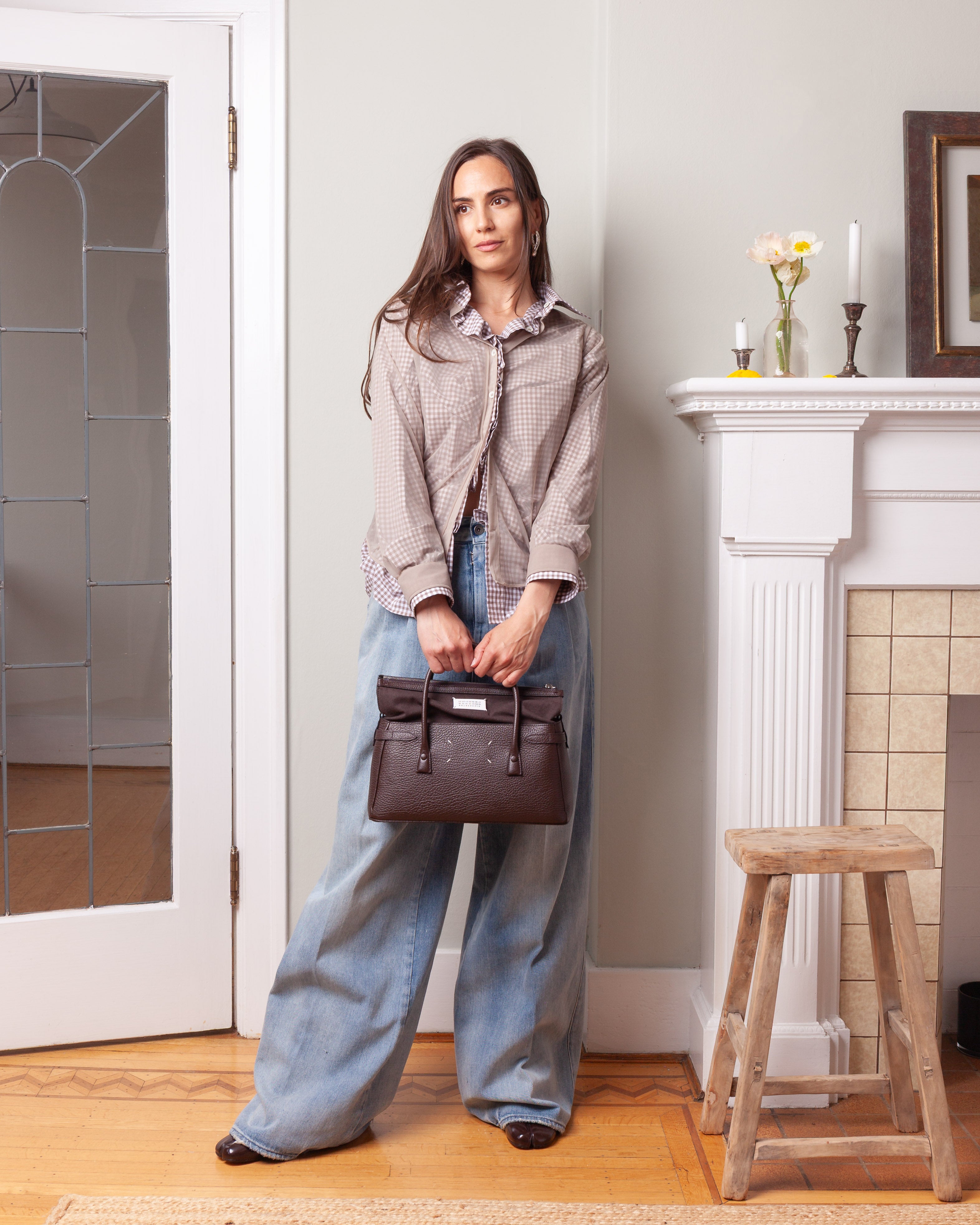 Maison Margiela-Pleat Jeans - Light Blue-Pants-Boboli-Vancouver-Canada