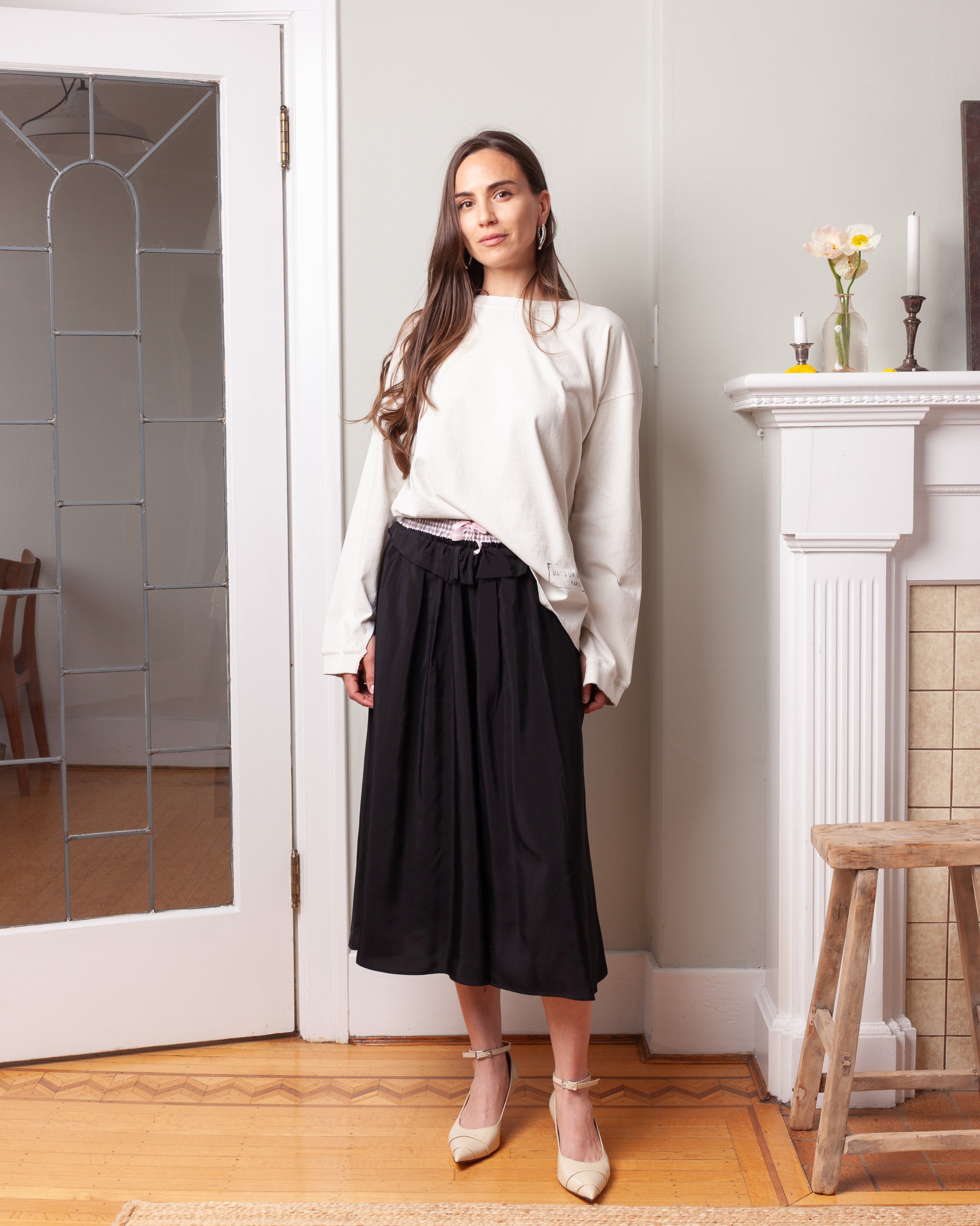 Maison Margiela-Anonymity of the Lining Skirt - Black-Skirts-Boboli-Vancouver-Canada
