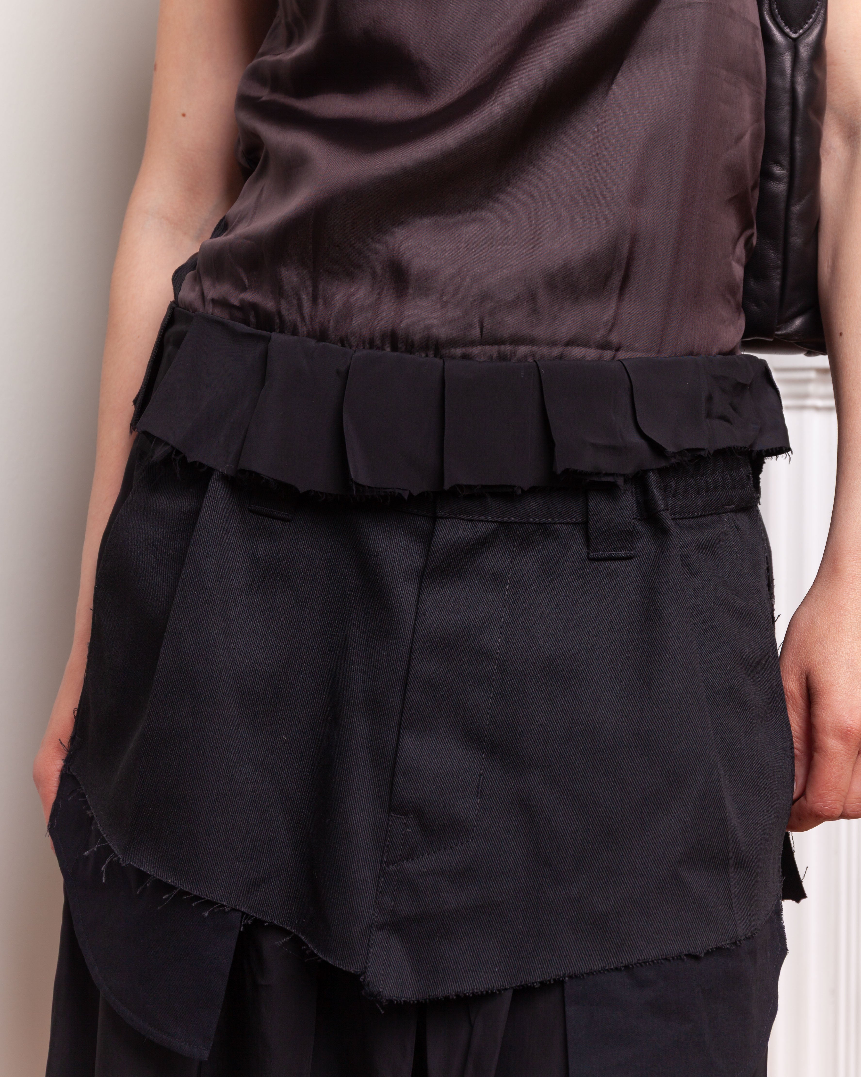 Maison Margiela-Sleeveless Dress - Chocolate/Black-Dresses-Boboli-Vancouver-Canada