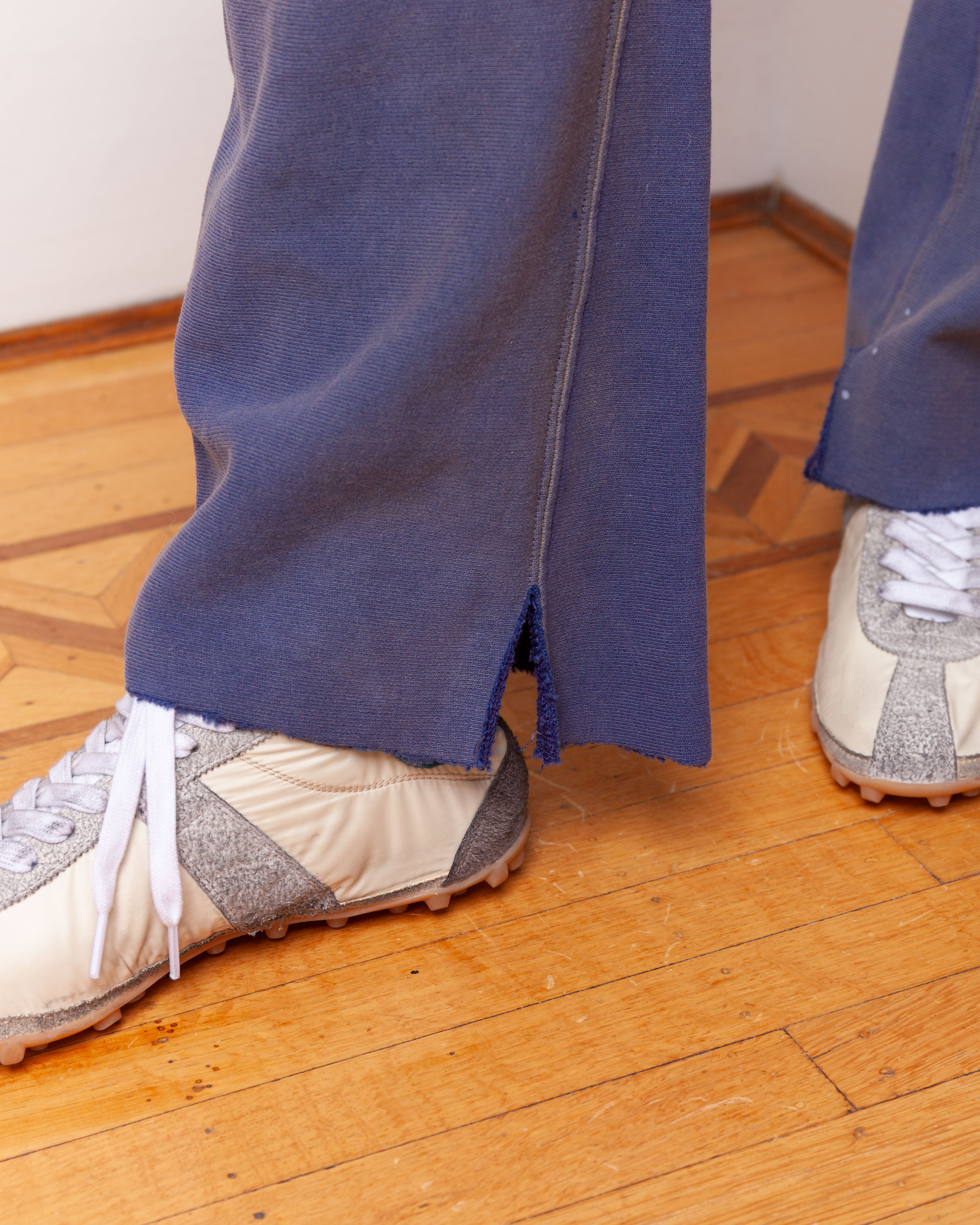 Maison Margiela-Distressed Trousers - Blue-Pants-Boboli-Vancouver-Canada