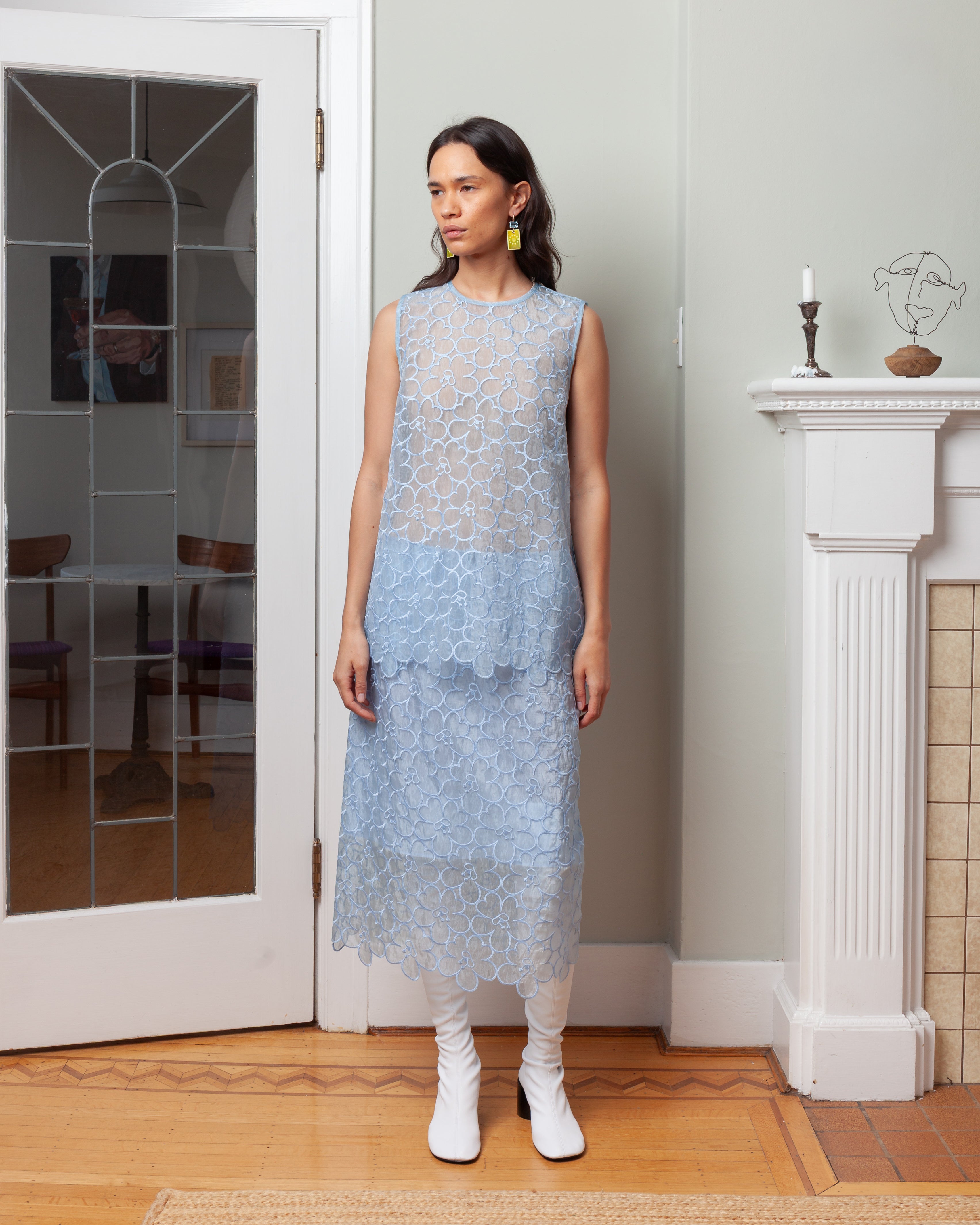 Cerise Top - Light Blue