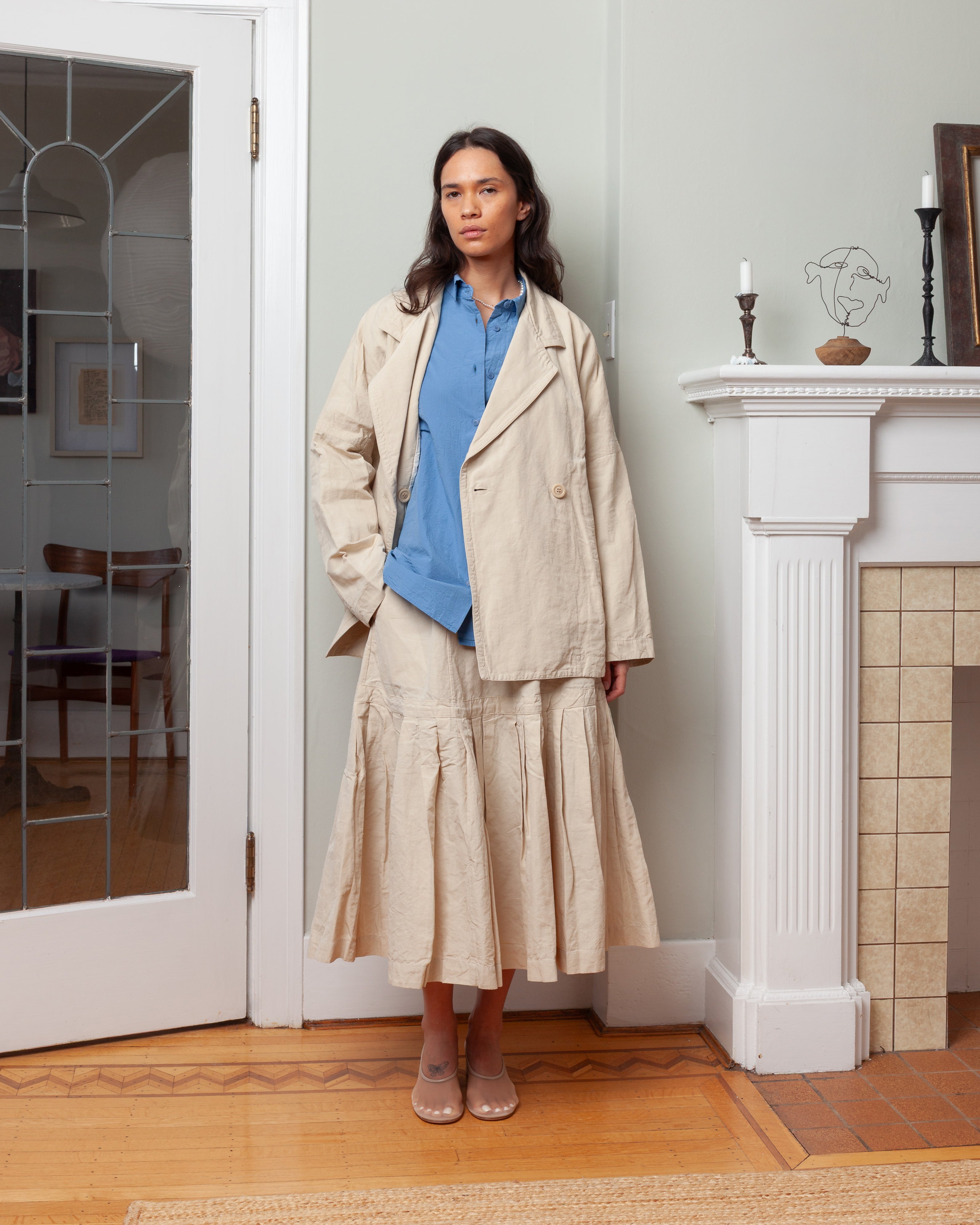 Casey Casey-Frances Jacket - Rugger - Ivory-Jackets-Boboli-Vancouver-Canada