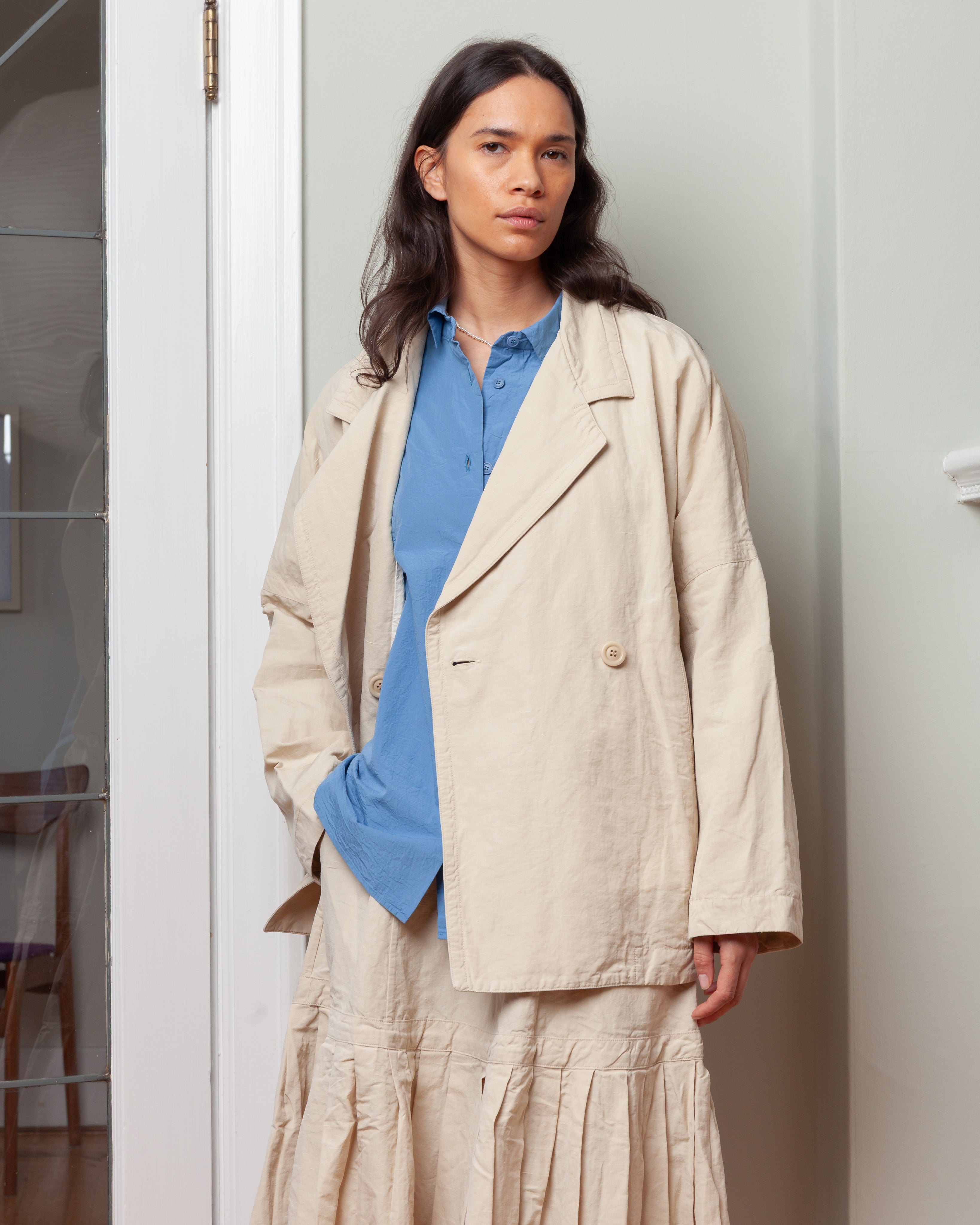 Casey Casey-Frances Jacket - Rugger - Ivory-Jackets-Boboli-Vancouver-Canada