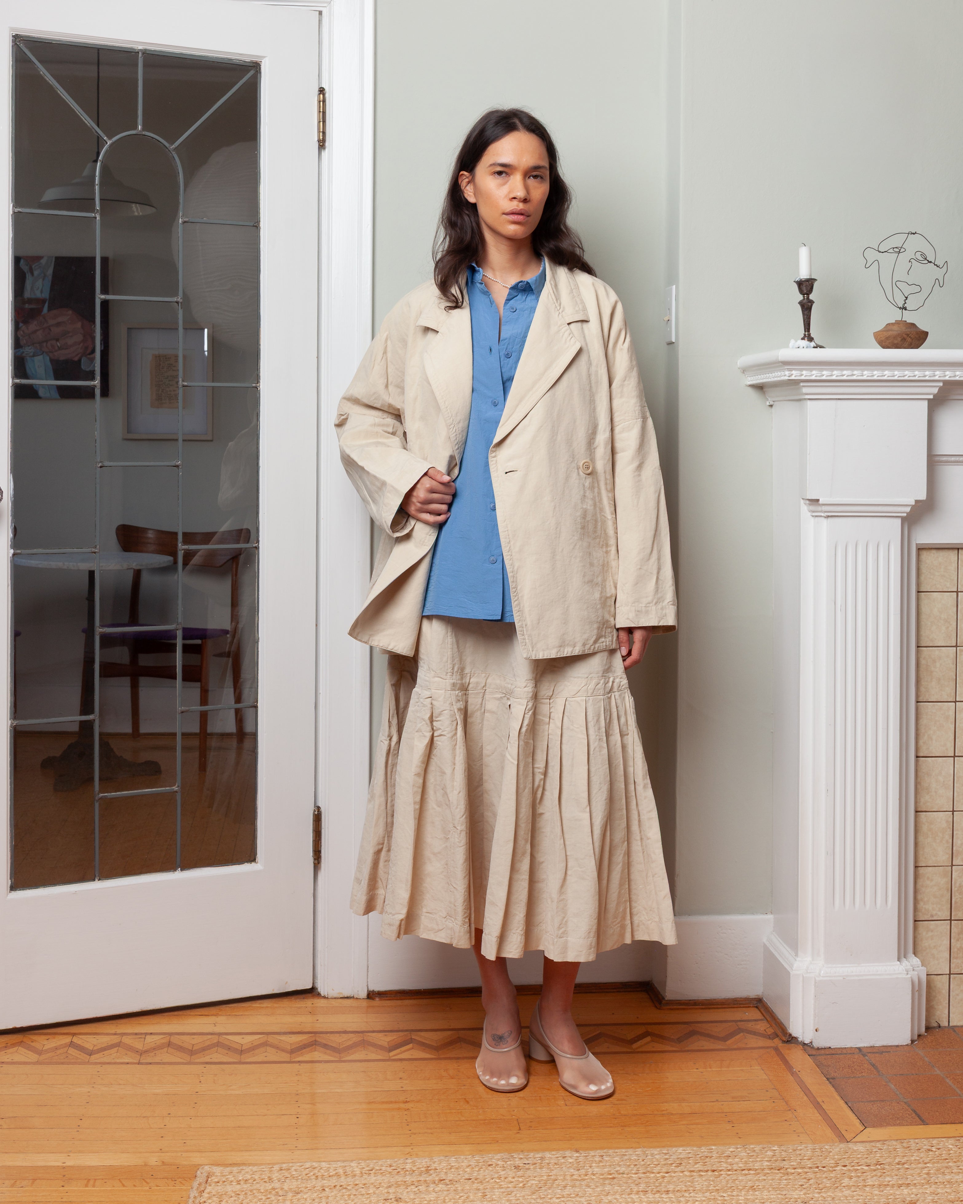 Casey Casey-Frances Jacket - Rugger - Ivory-Jackets-Boboli-Vancouver-Canada