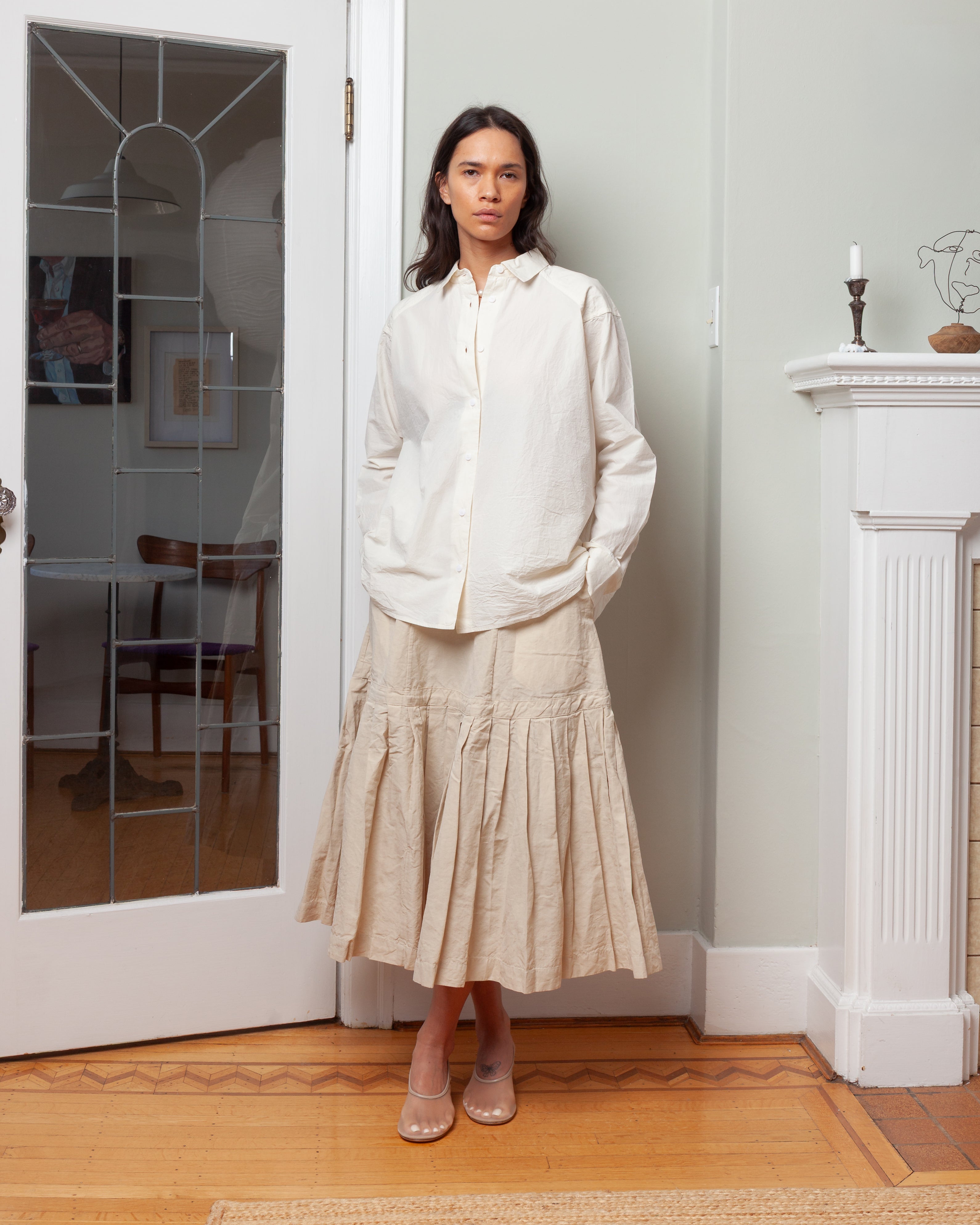 Casey Casey-Yonger Skirt - Rugger - Ivory-Skirts-Boboli-Vancouver-Canada