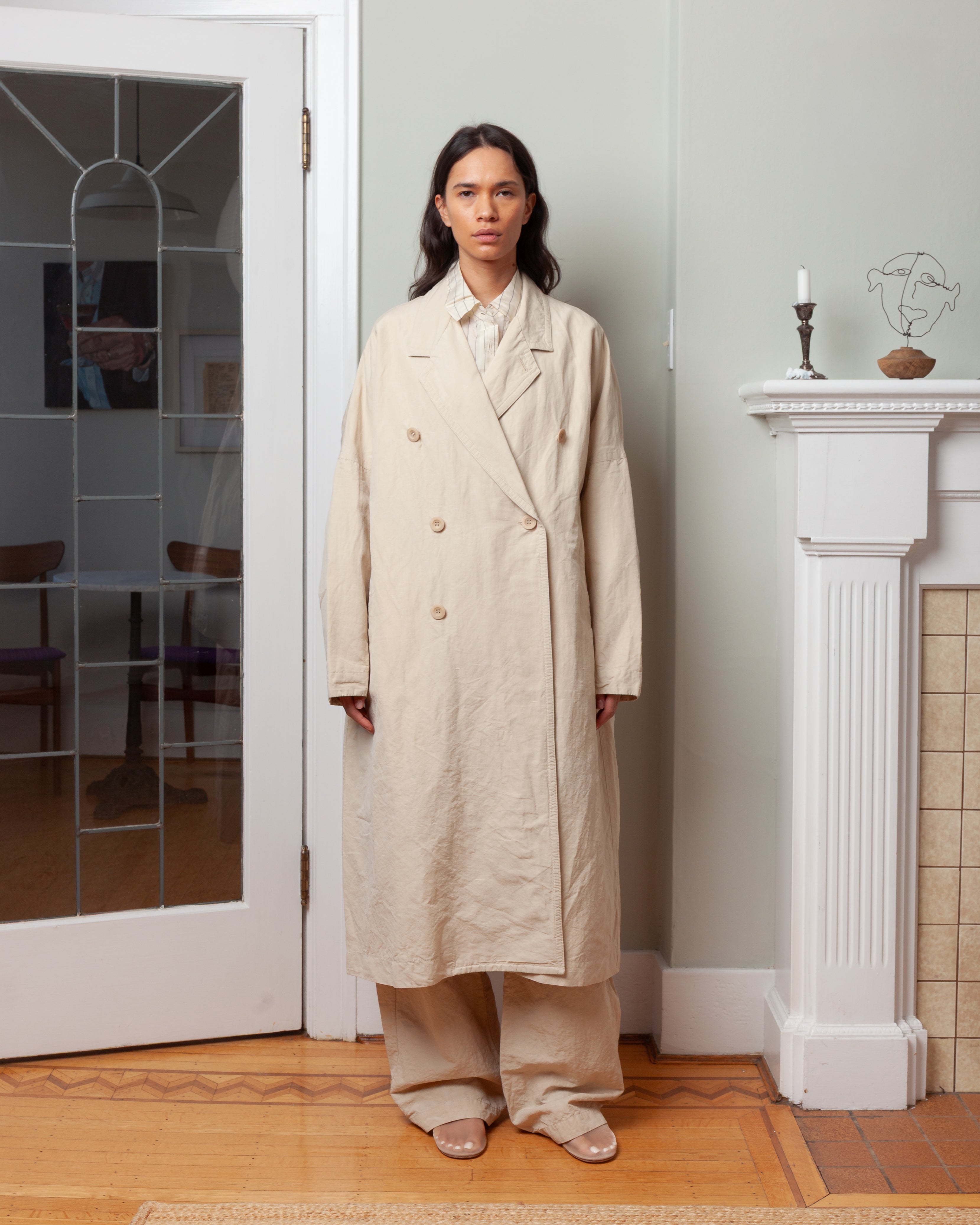 Casey Casey-Francis Coat - Rugger - Ivory-Coats-Boboli-Vancouver-Canada