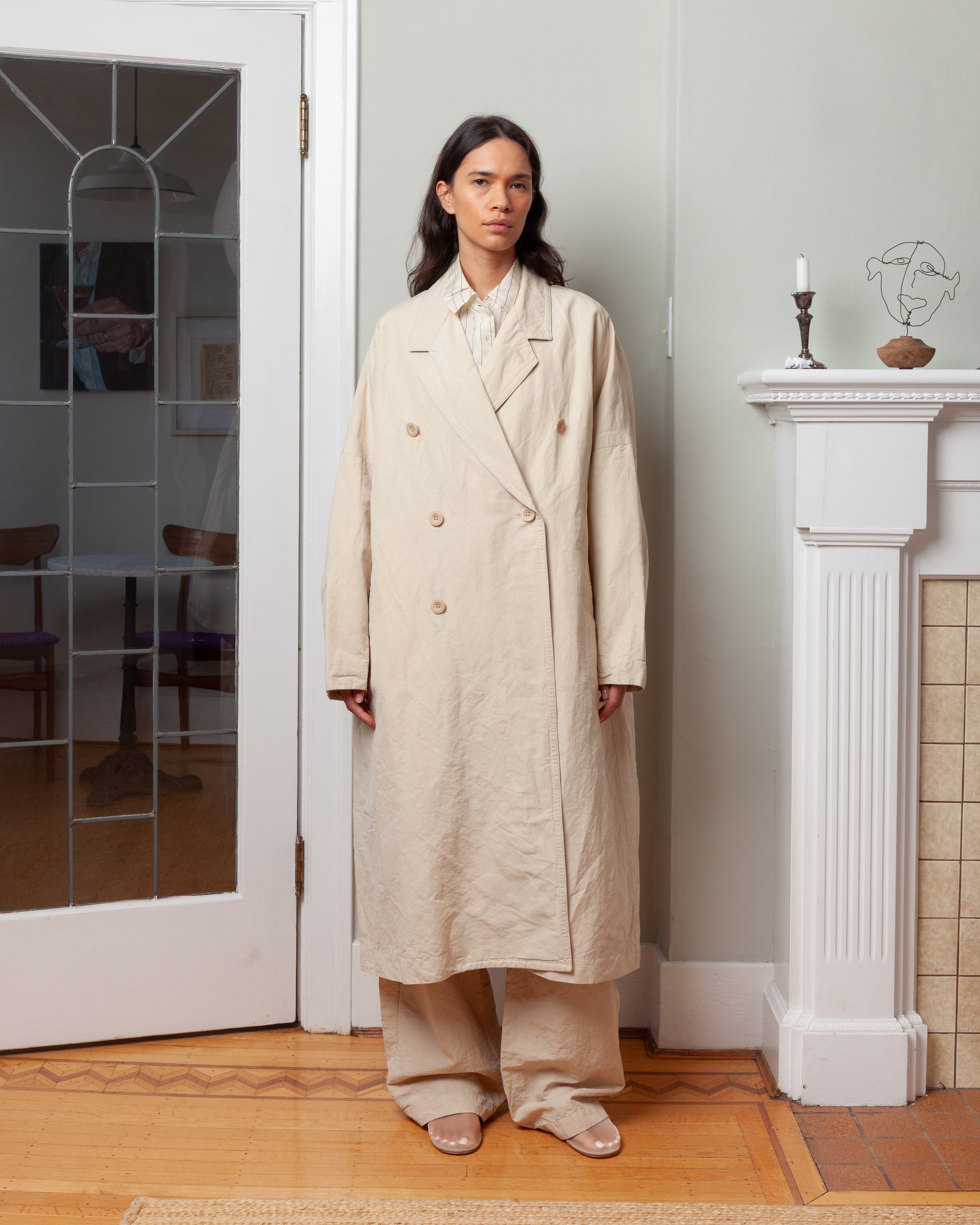 Casey Casey-Francis Coat - Rugger - Ivory-Coats-Boboli-Vancouver-Canada