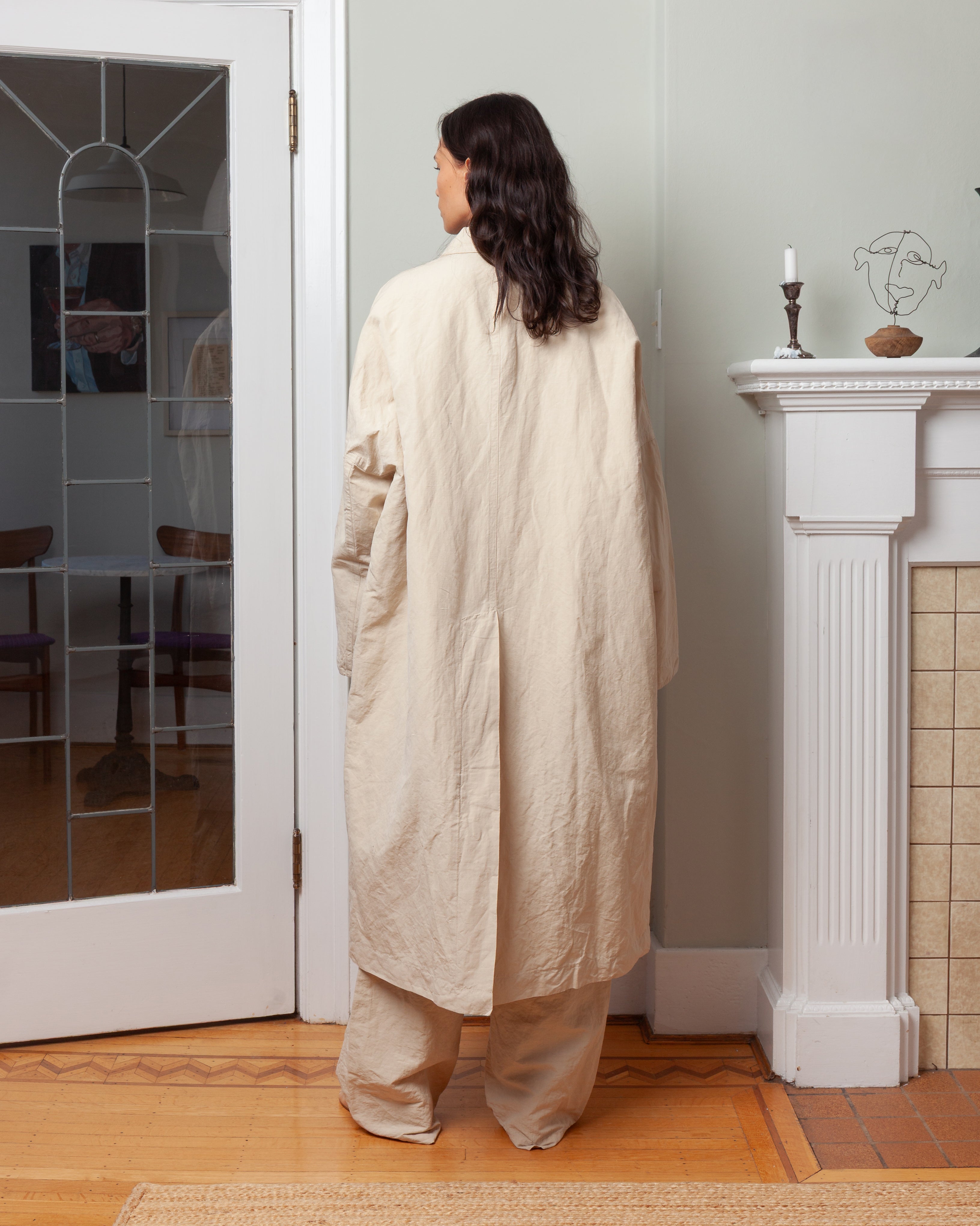 Casey Casey-Francis Coat - Rugger - Ivory-Coats-Boboli-Vancouver-Canada