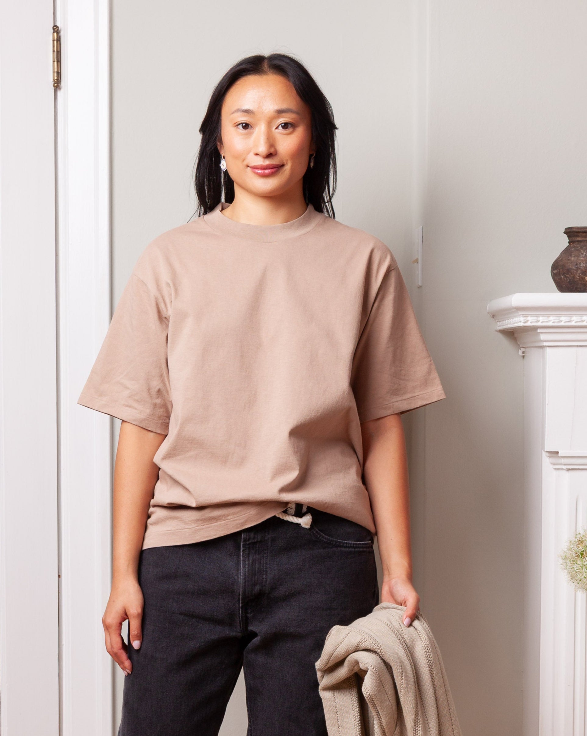 MY American Cotton S.S. T Crew - Beige