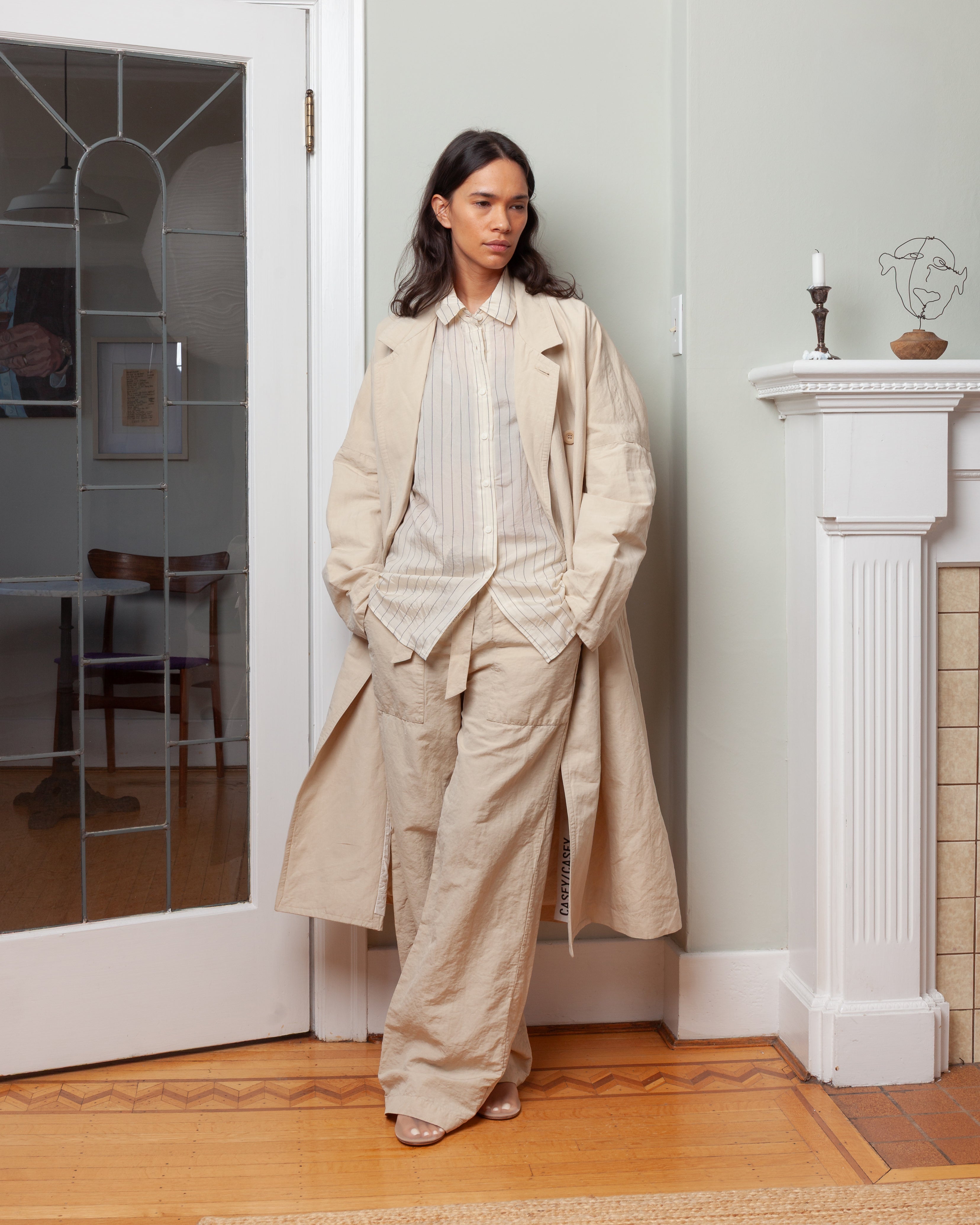 Casey Casey-Francis Coat - Rugger - Ivory-Coats-Boboli-Vancouver-Canada