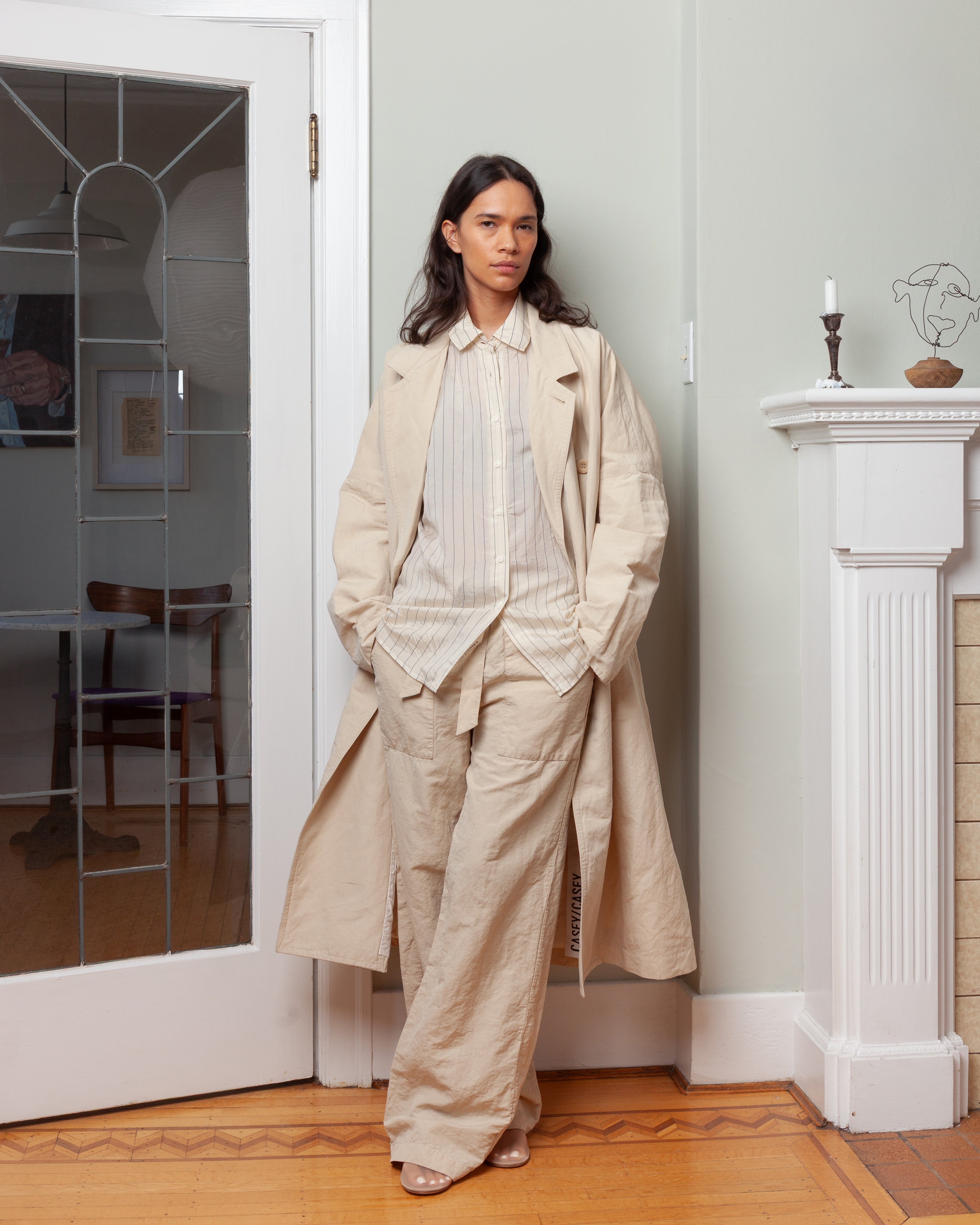 Casey Casey-Francis Coat - Rugger - Ivory-Coats-Boboli-Vancouver-Canada